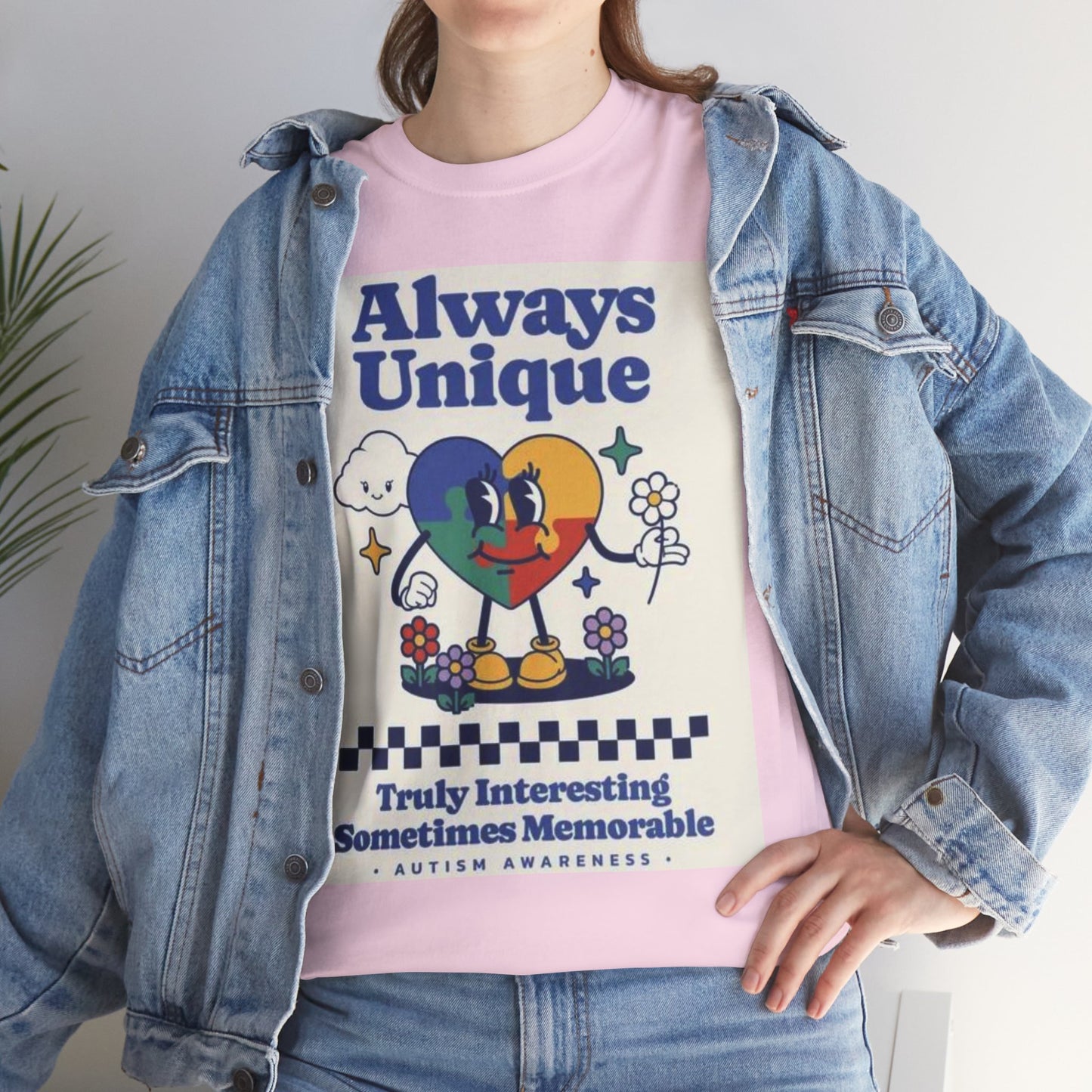 Always Unique Autism Awareness Unisex Heavy Cotton Tee