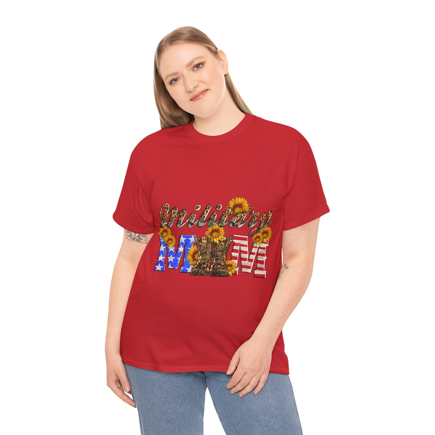 Military Mom Unisex Heavy Cotton Tee