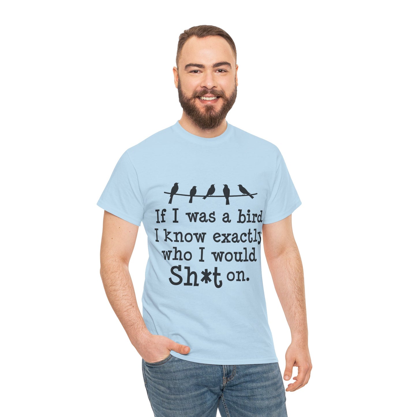 If I Were A Bird Unisex Heavy Cotton Tee