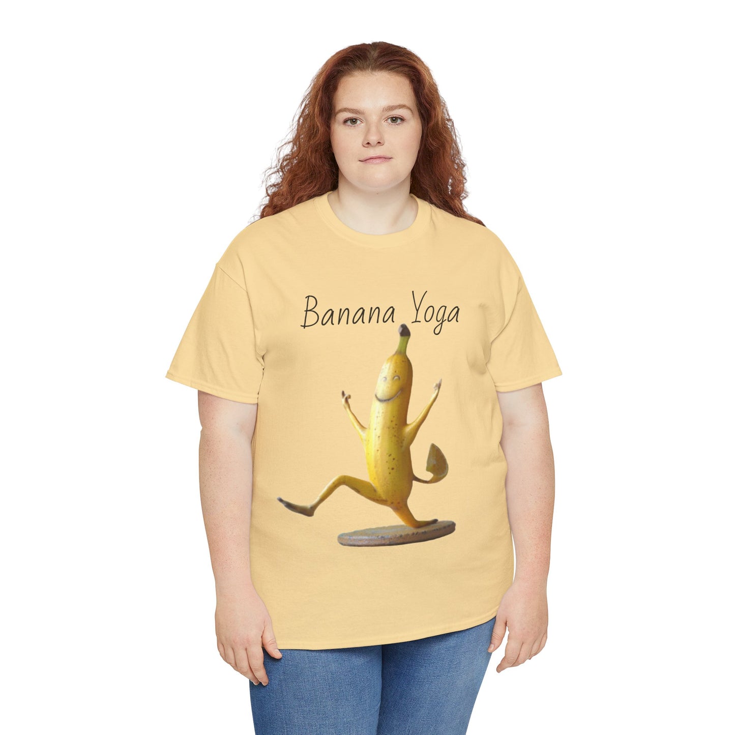 Banana Yoga2 Unisex Heavy Cotton Tee