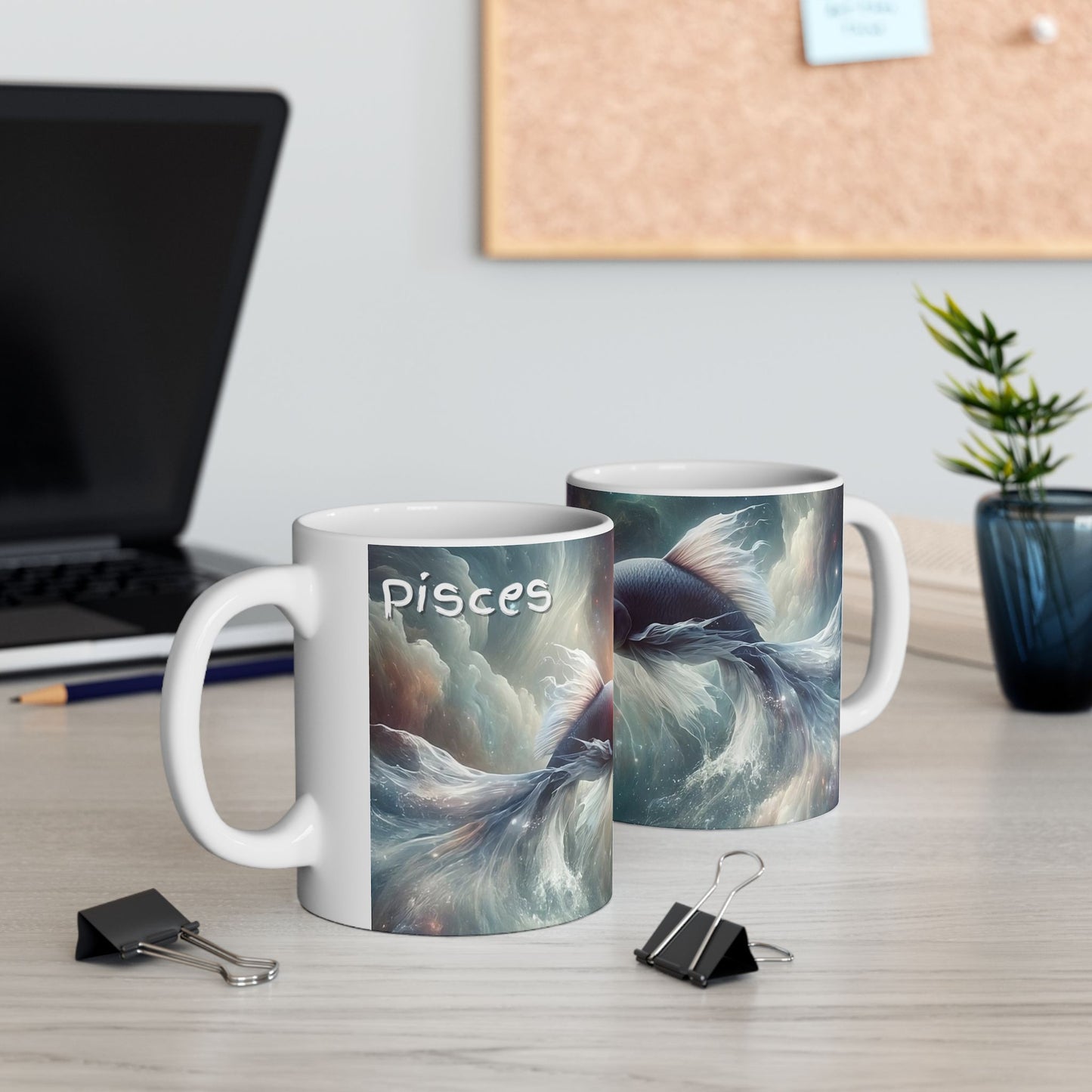 Pisces Ceramic Mug, 11oz