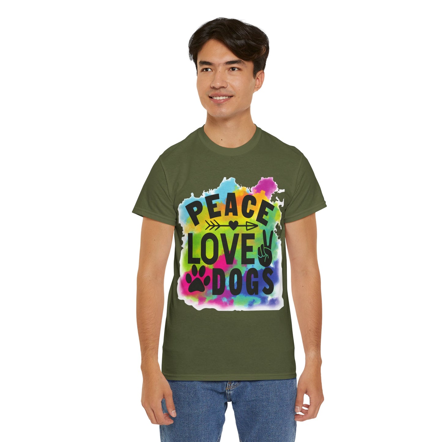 Peace Love Dogs Unisex Heavy Cotton Tee