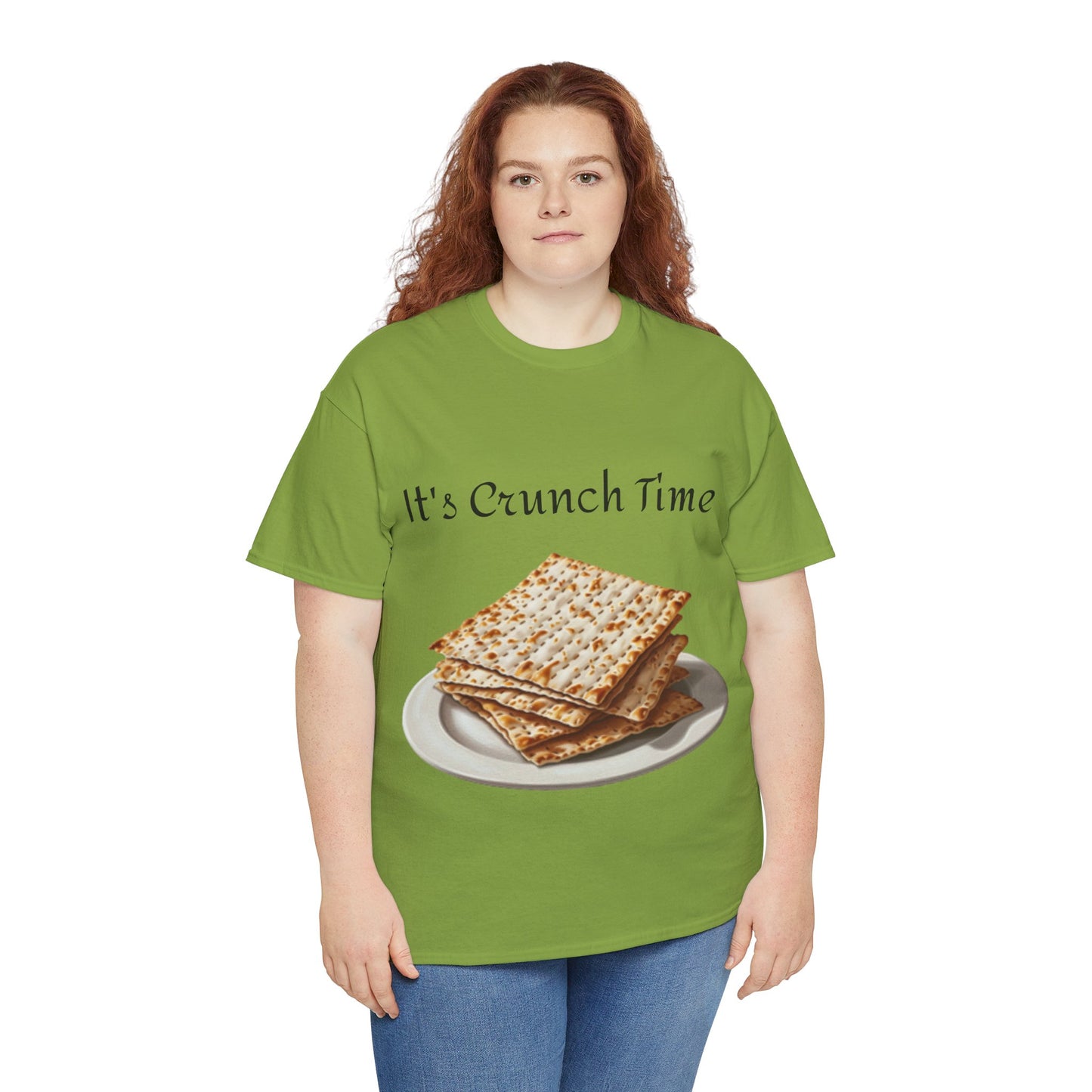 It's Crunch Time Matza Unisex Heavy Cotton Tee