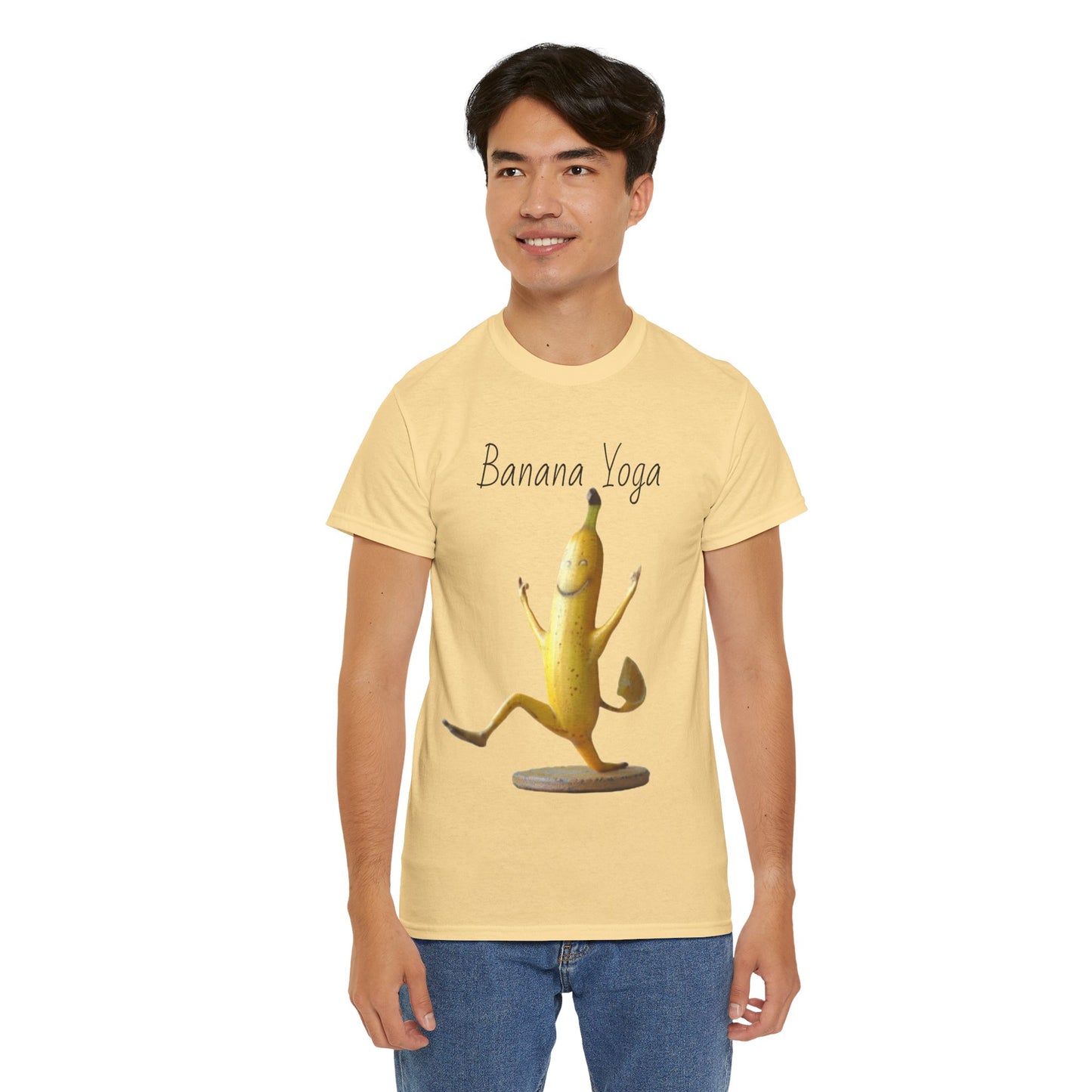 Banana Yoga2 Unisex Heavy Cotton Tee