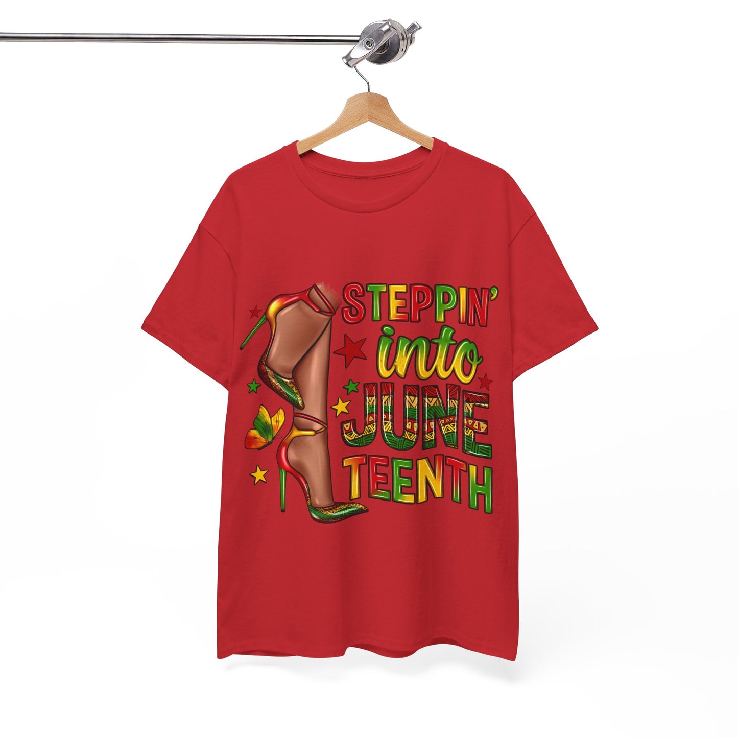 Stepping Into Juneteenth Unisex Heavy Cotton Tee