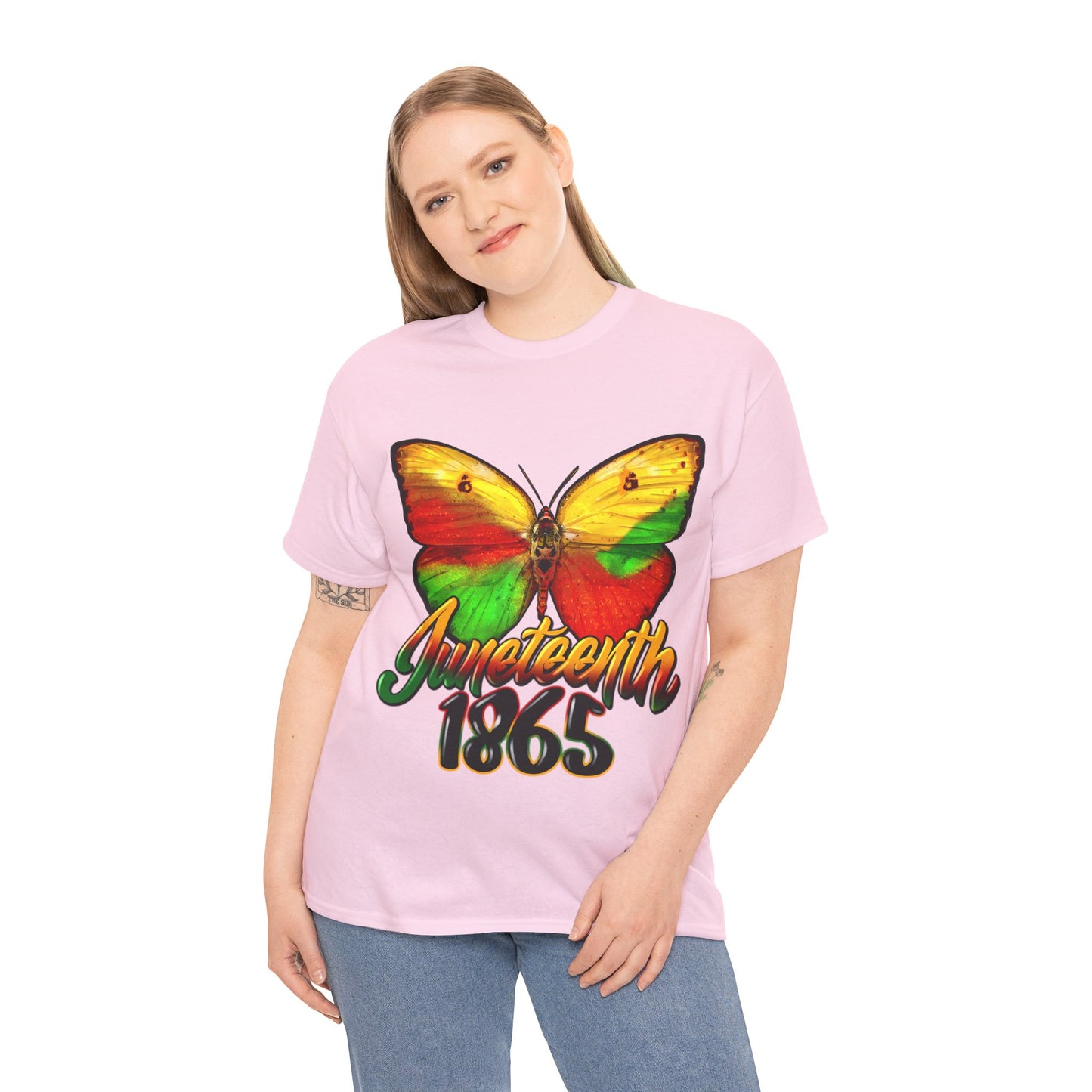 Juneteenth Butterfly Unisex Heavy Cotton Tee