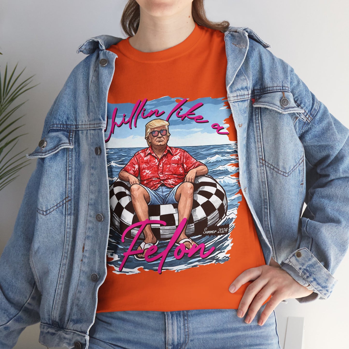 Trump Chillin' Unisex Heavy Cotton Tee