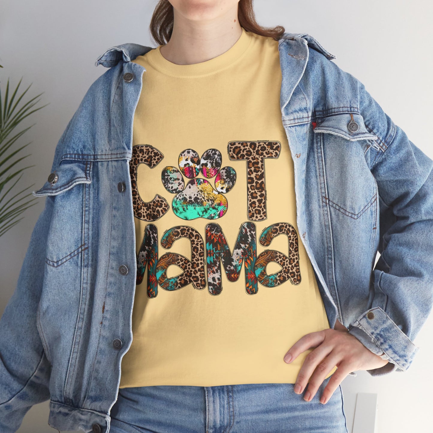 Cat Mama2 Unisex Heavy Cotton Tee