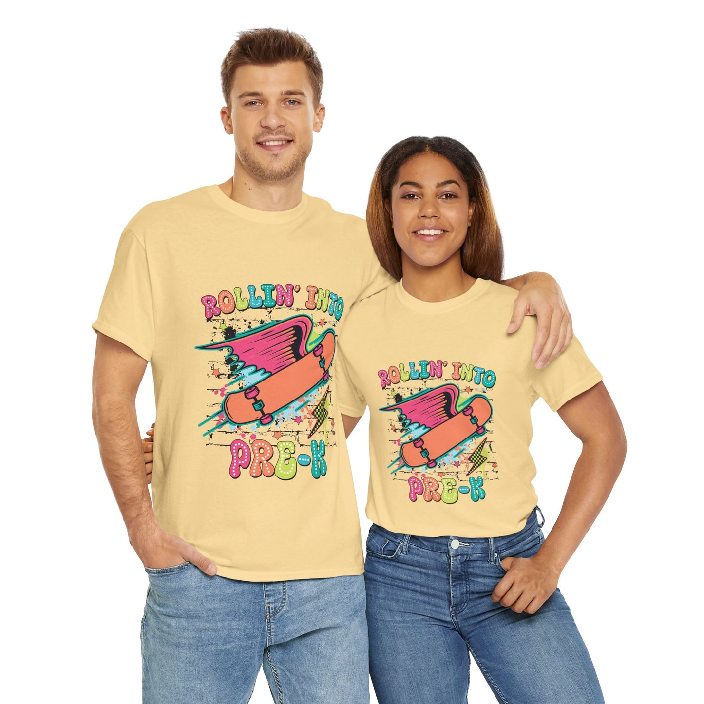 Rockin Into Pre K Unisex Heavy Cotton Tee