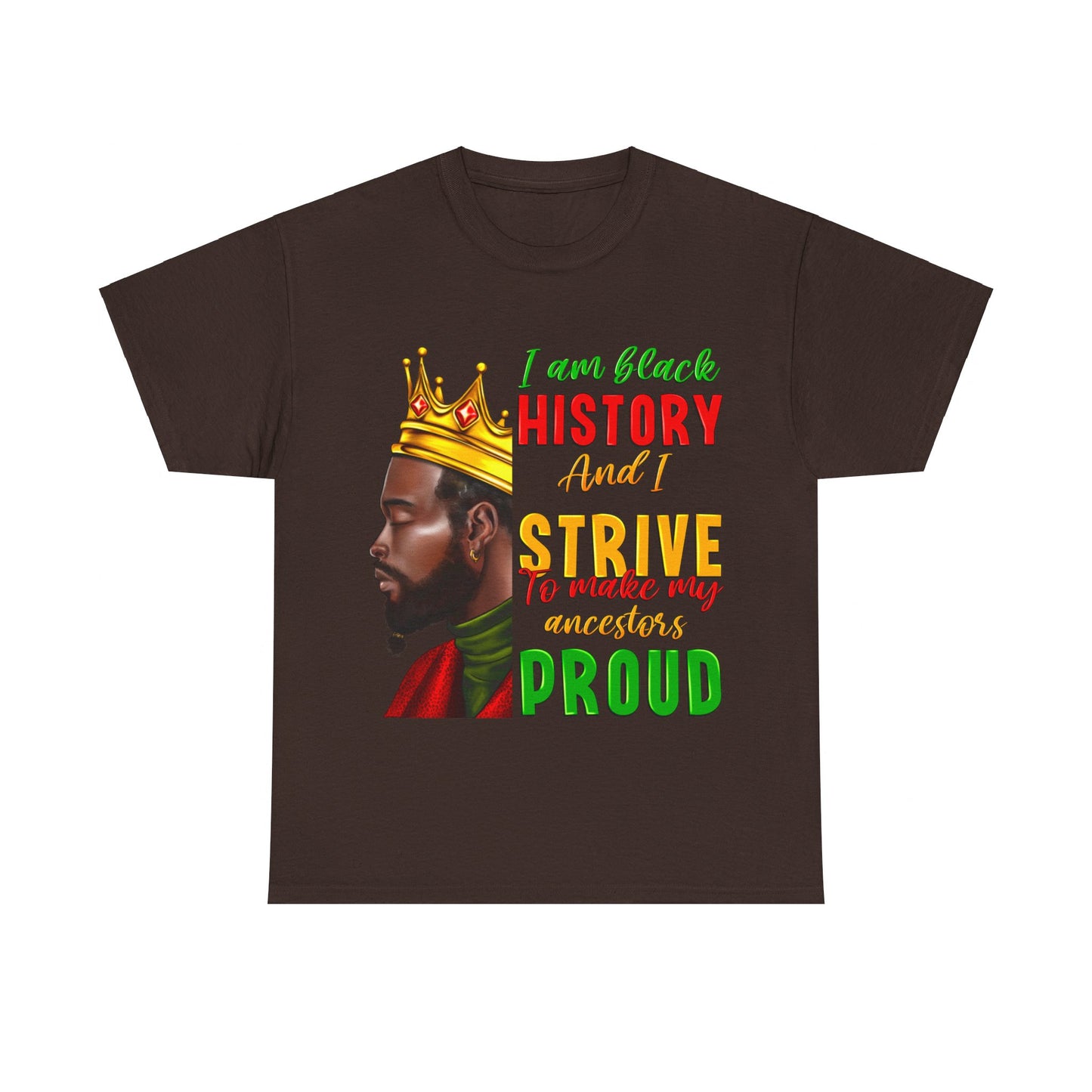 I Am Black History Male Unisex Heavy Cotton Tee