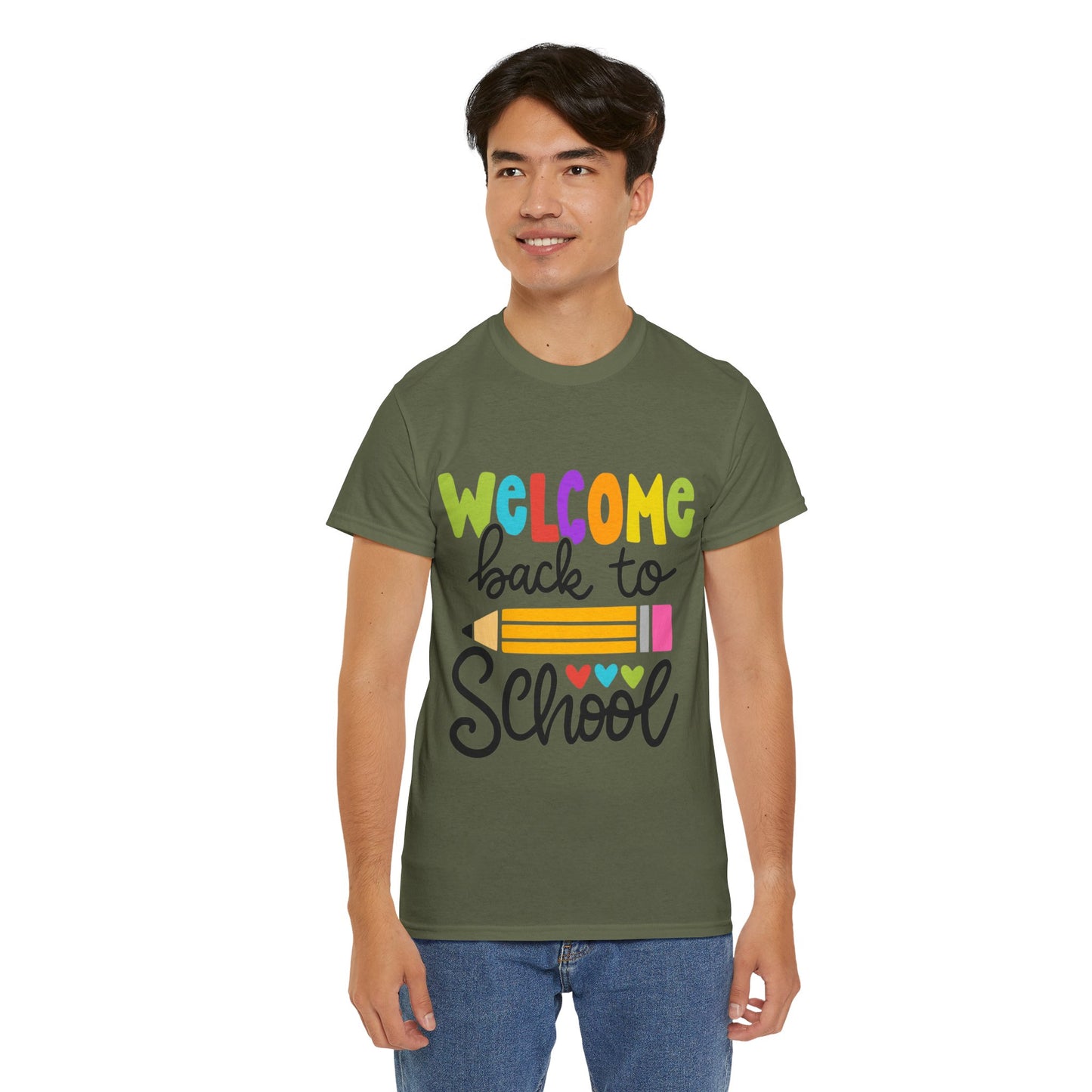 Welcome Back To School Unisex Heavy Cotton Tee