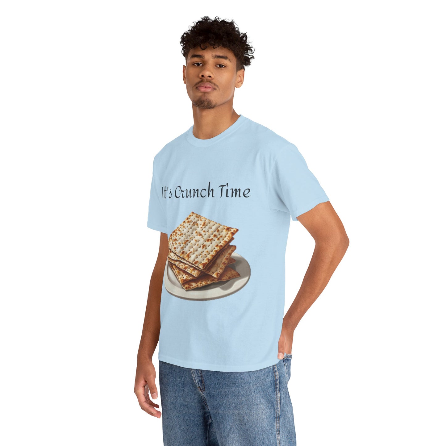 It's Crunch Time Matza Unisex Heavy Cotton Tee