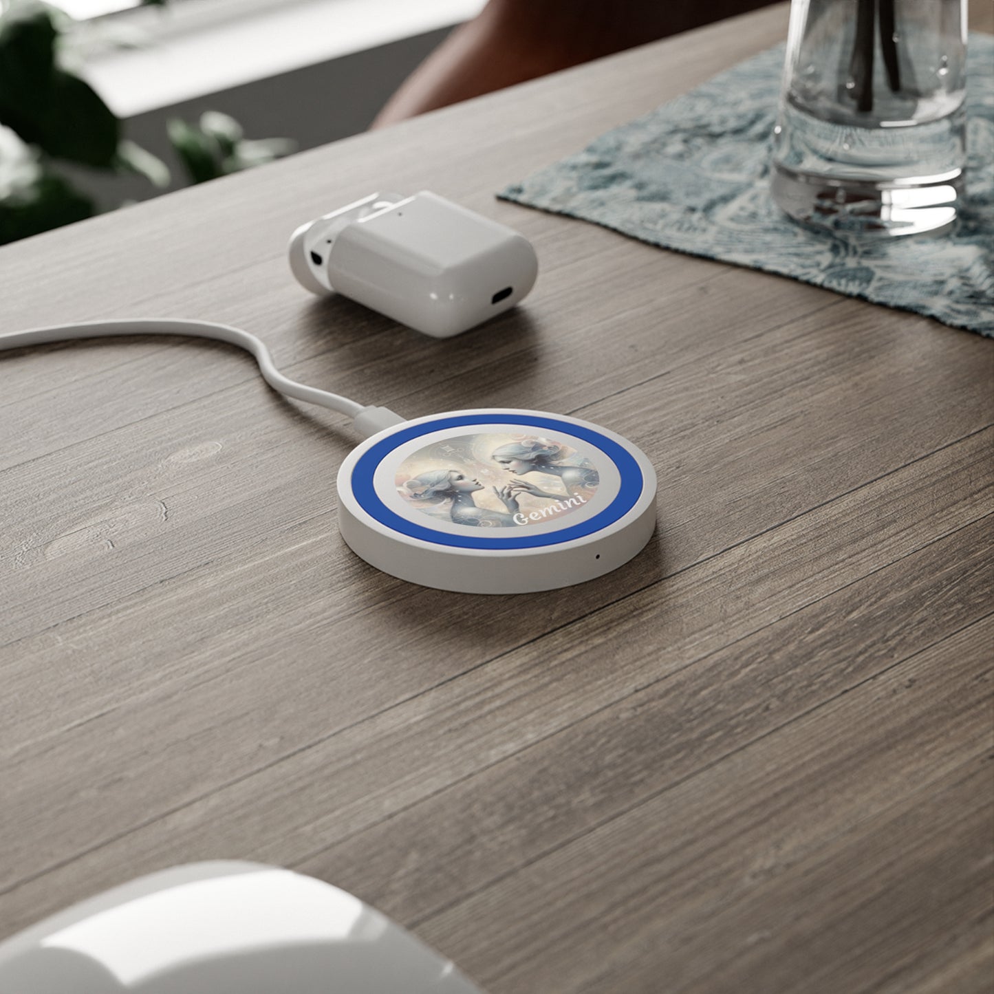 Gemini Zodiac Sign Quake Wireless Charging Pad