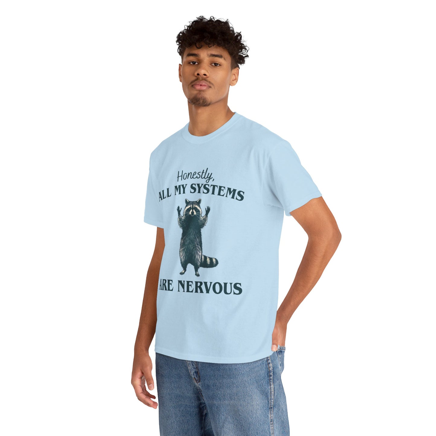 Nervous Racoon Unisex Heavy Cotton Tee