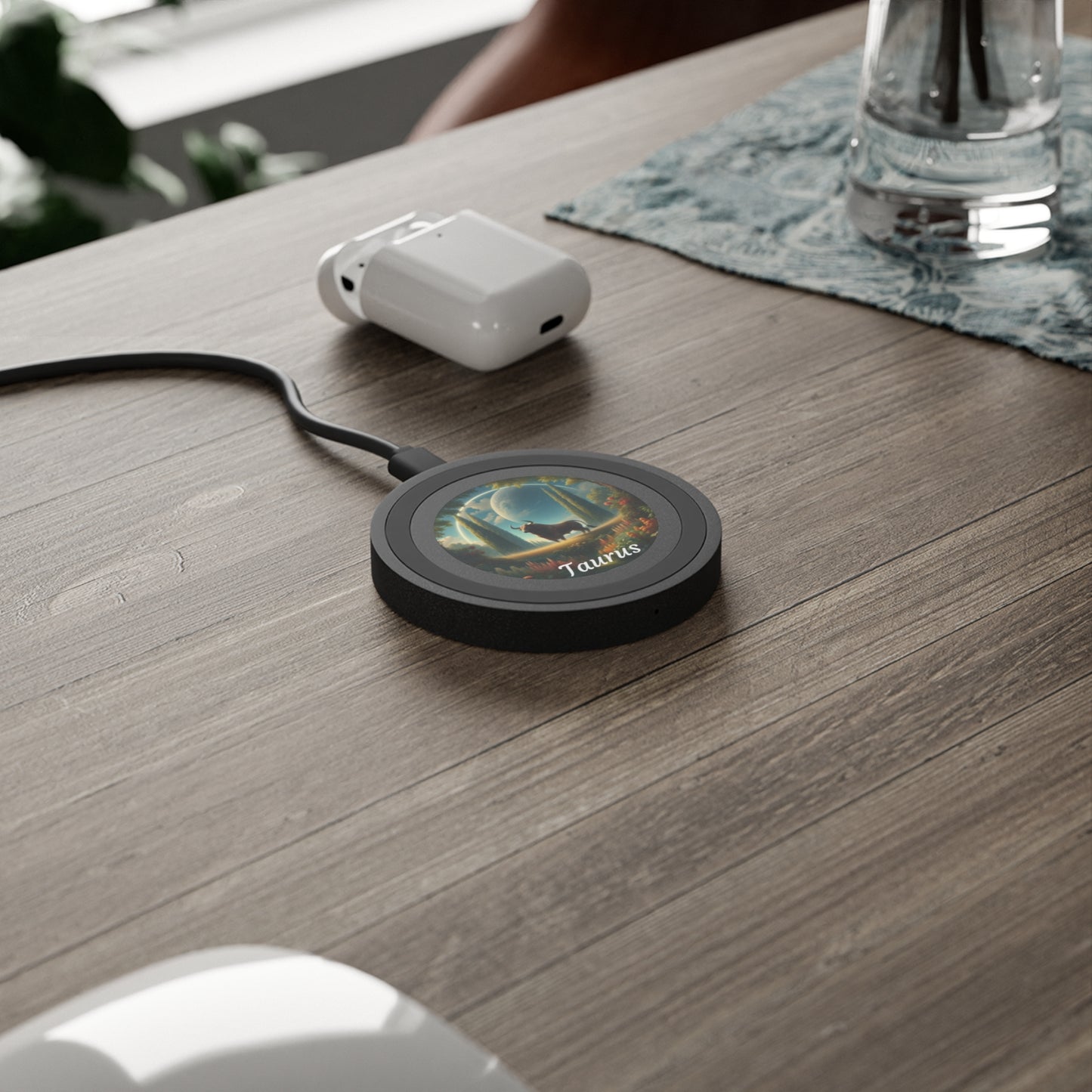 Taurus Zodiac Sign Quake Wireless Charging Pad