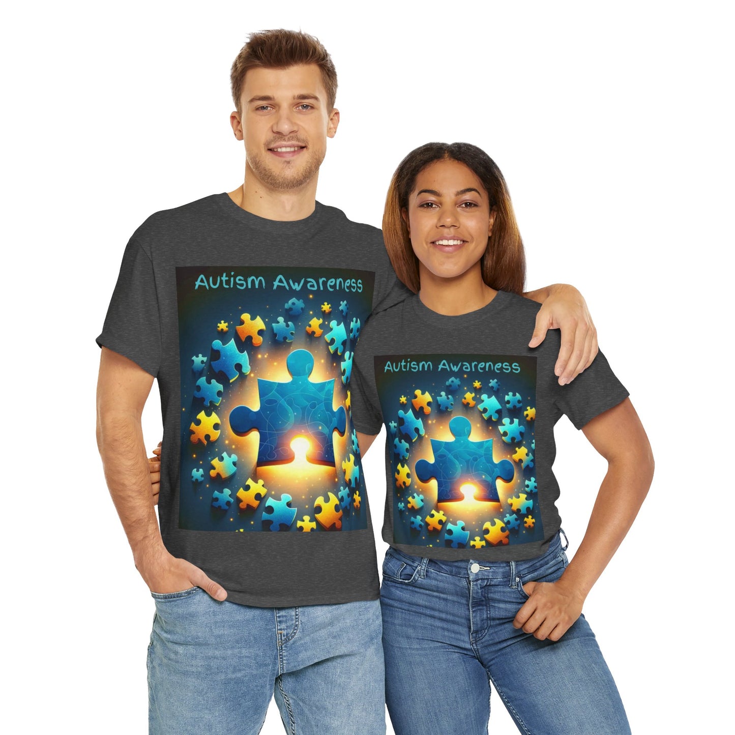 Autism Glow Unisex Heavy Cotton Tee