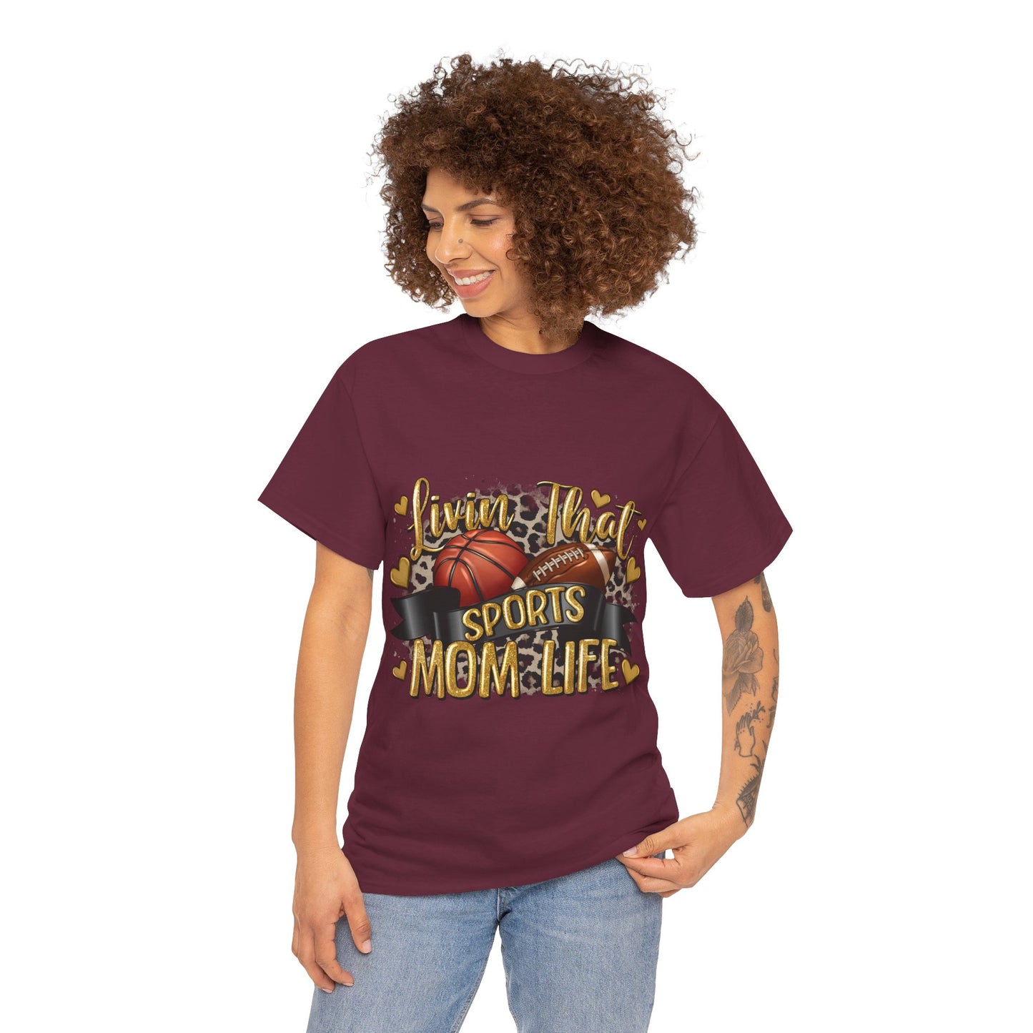 Sports Life Mom Unisex Heavy Cotton Tee