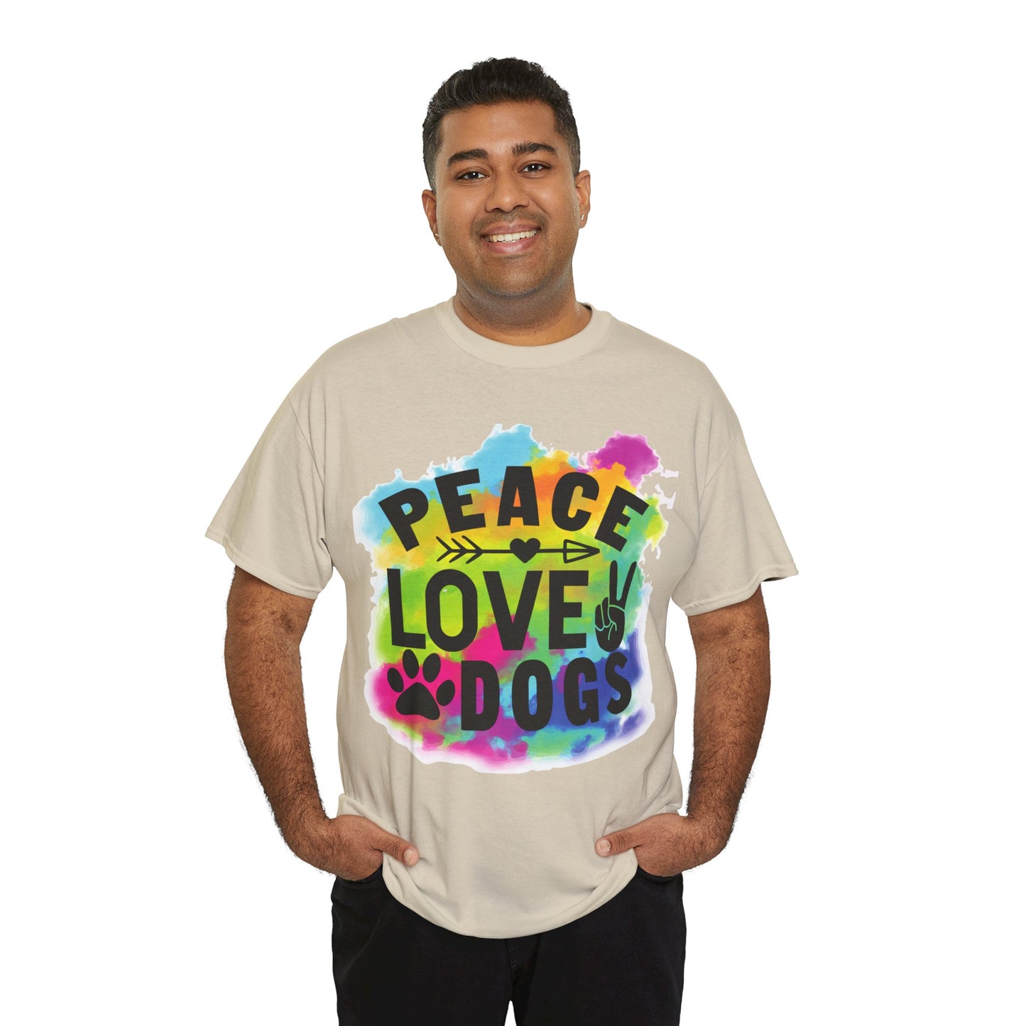 Peace Love Dogs Unisex Heavy Cotton Tee