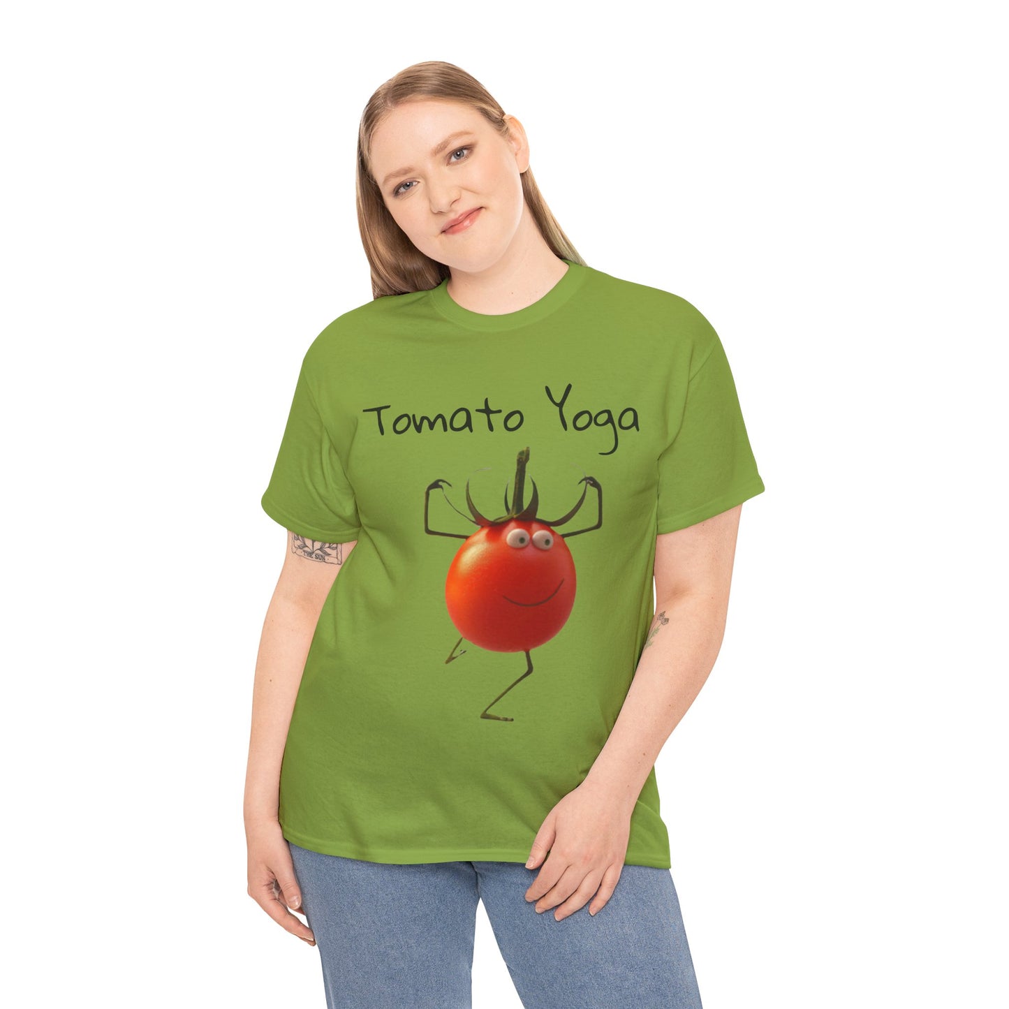 Tomato Yoga Unisex Heavy Cotton Tee