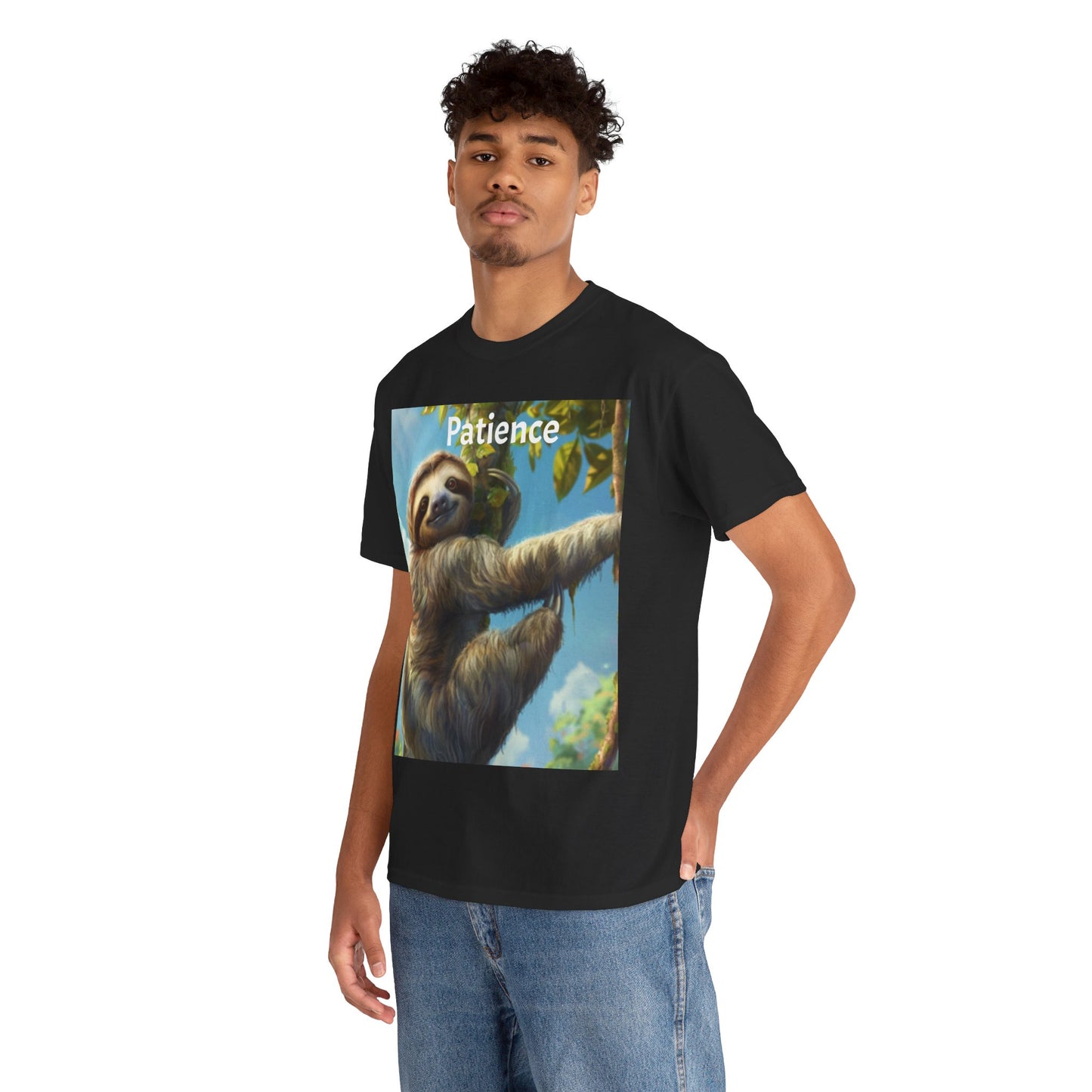 Sloth Patience Unisex Heavy Cotton Tee