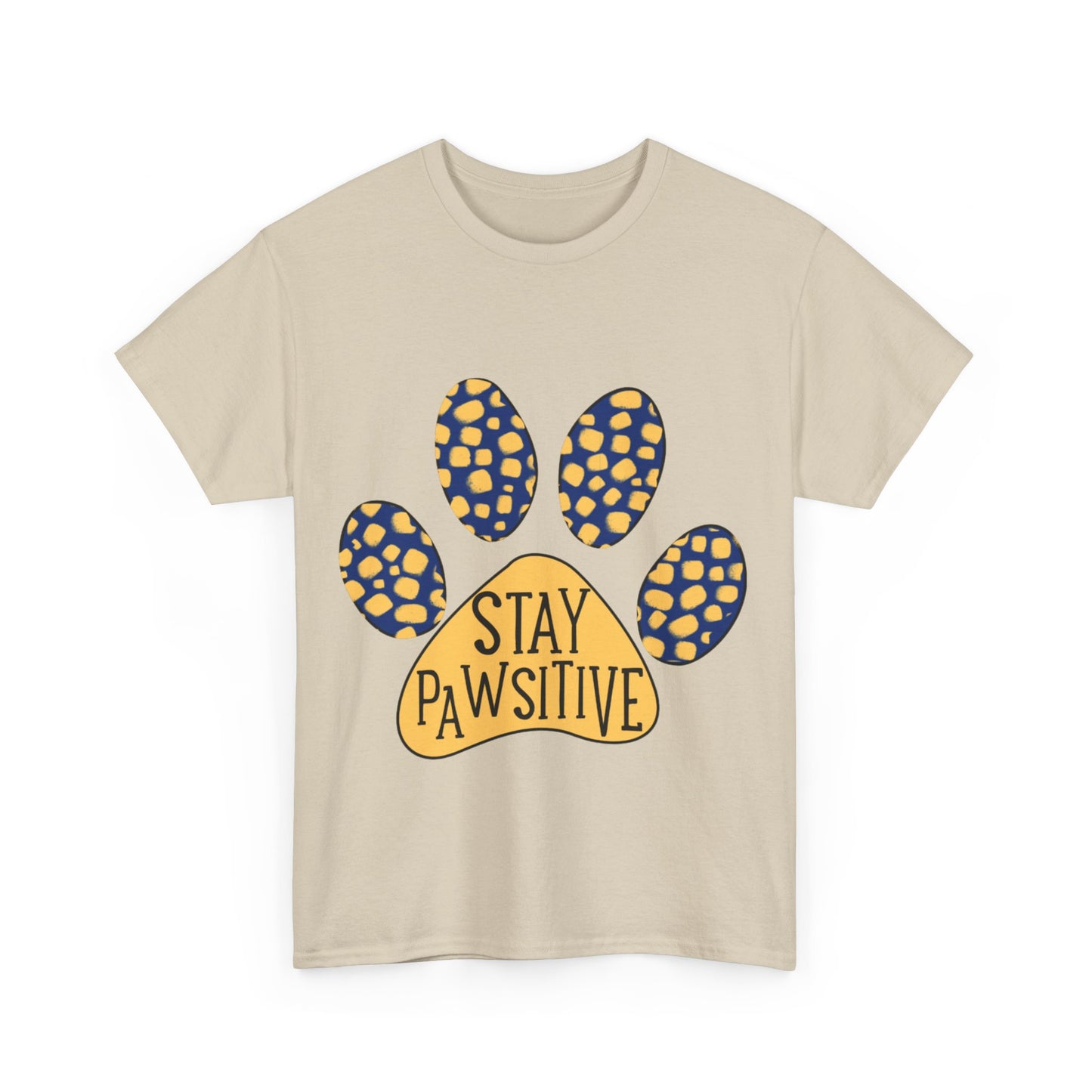 Stay Pawsitive Unisex Heavy Cotton Tee