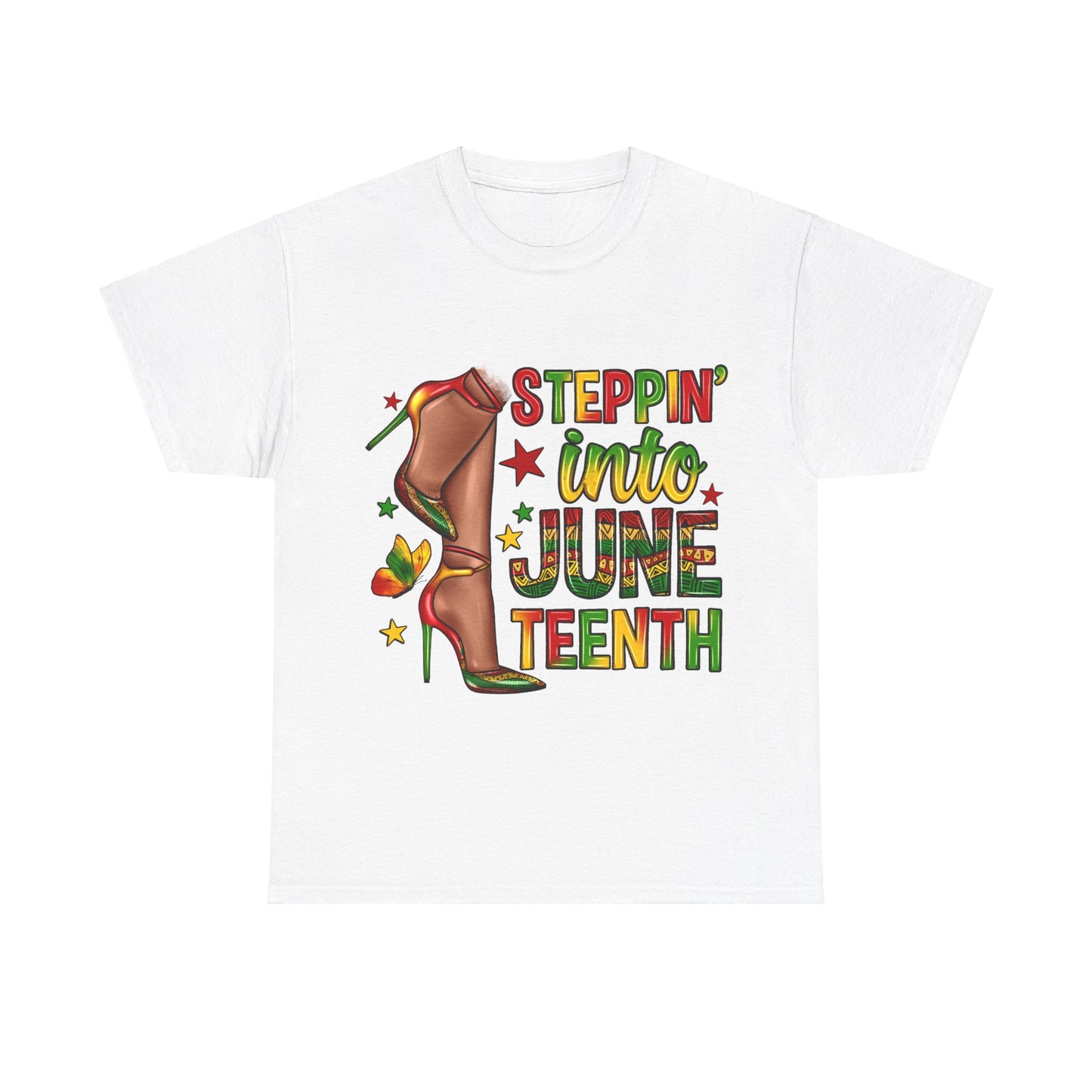 Stepping Into Juneteenth Unisex Heavy Cotton Tee