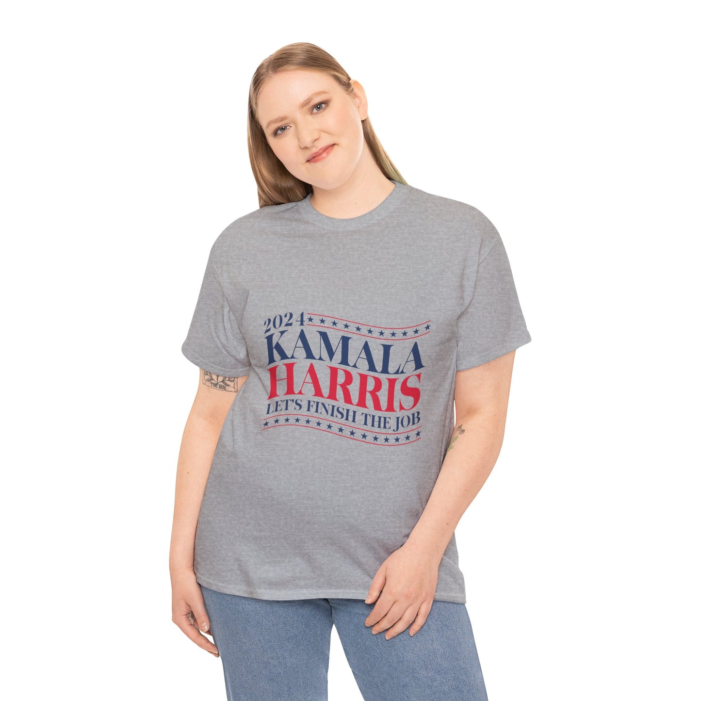 Kamala Harris Wave 2024 Unisex Heavy Cotton Tee