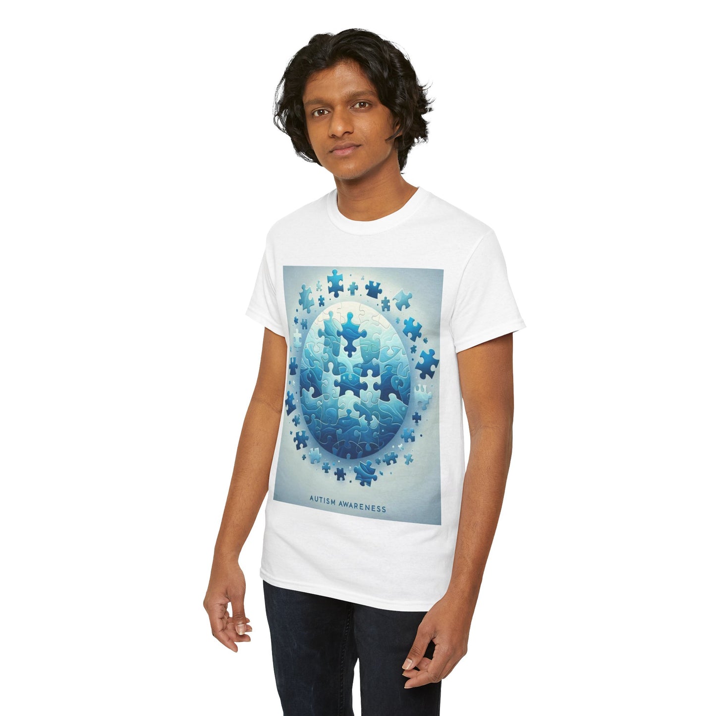 Autism Globe Unisex Heavy Cotton Tee