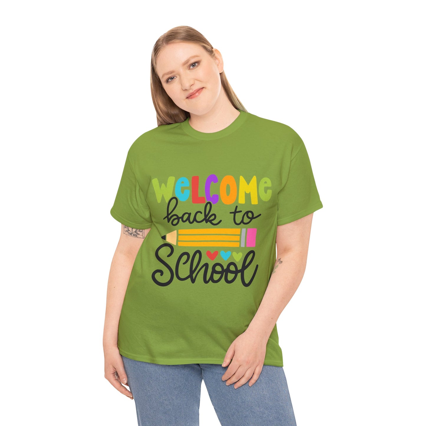 Welcome Back To School Unisex Heavy Cotton Tee