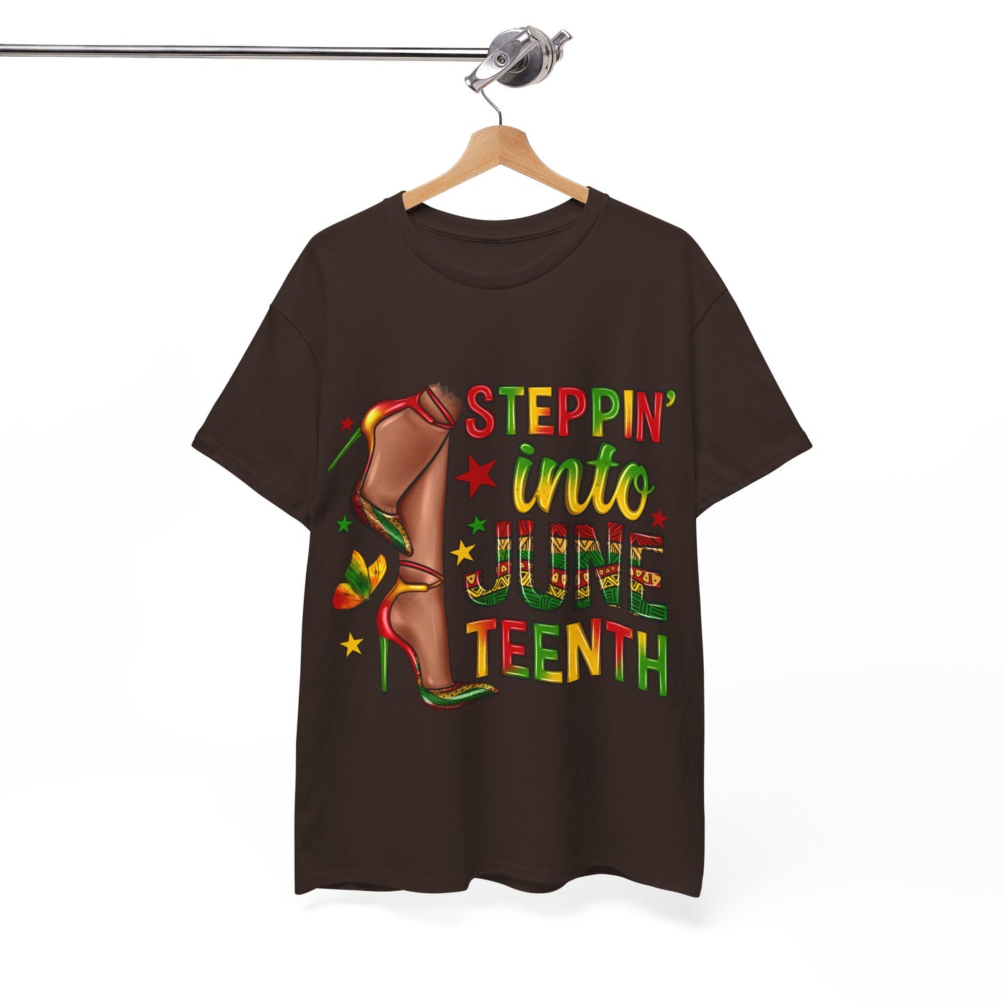 Stepping Into Juneteenth Unisex Heavy Cotton Tee