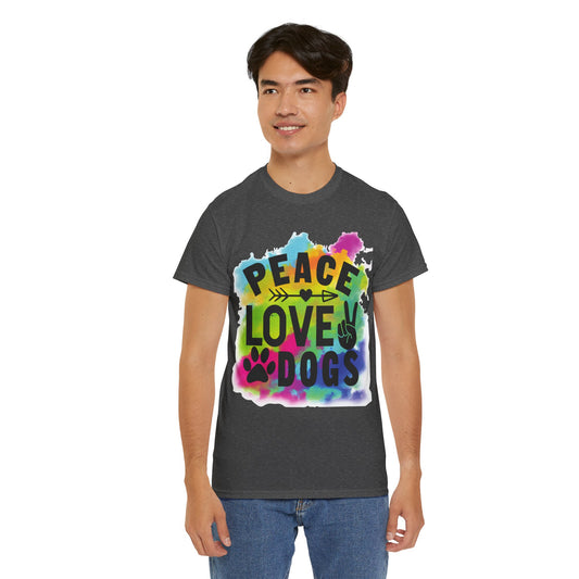 Peace Love Dogs Unisex Heavy Cotton Tee