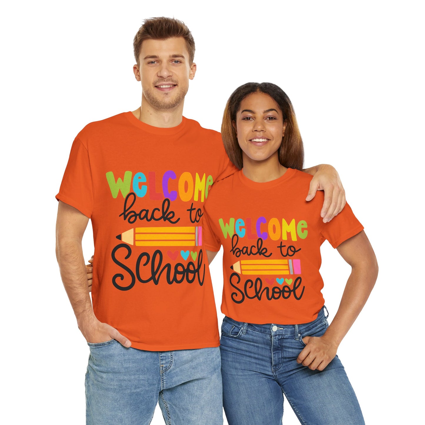 Welcome Back To School Unisex Heavy Cotton Tee