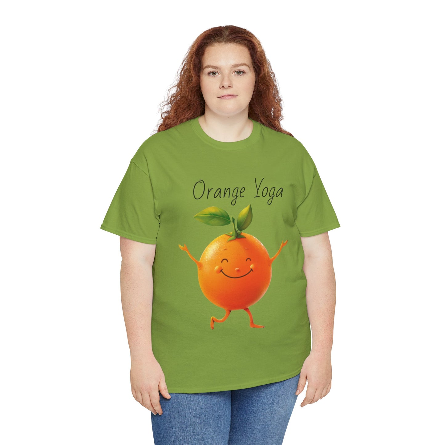 Orange Yoga Unisex Heavy Cotton Tee