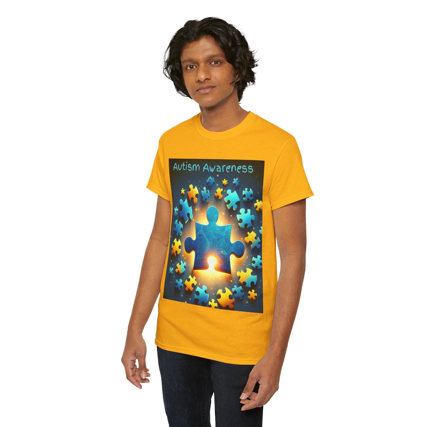 Autism Glow Unisex Heavy Cotton Tee