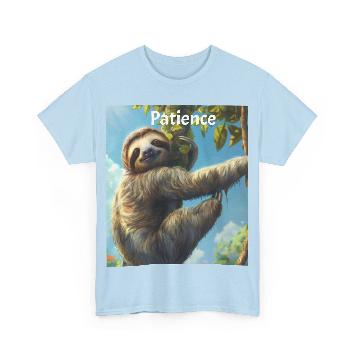 Sloth Patience Unisex Heavy Cotton Tee