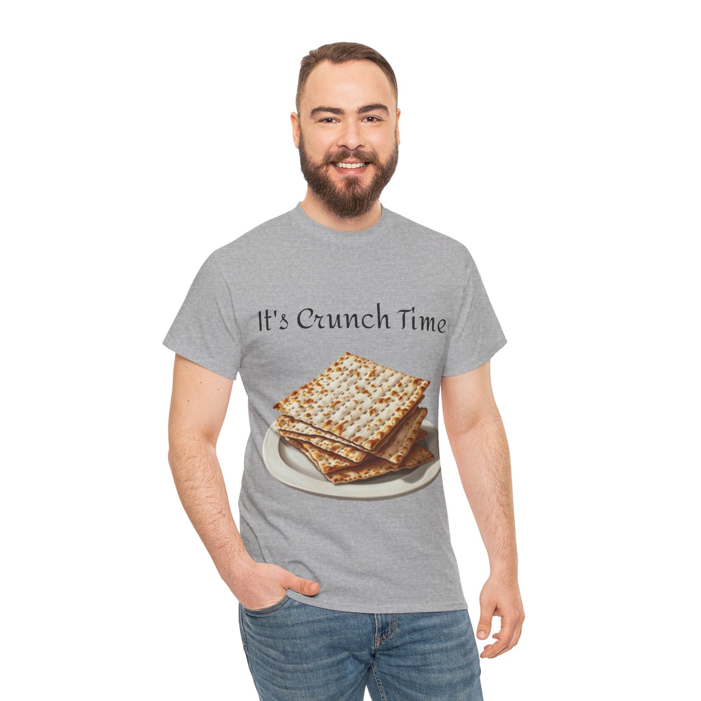 It's Crunch Time Matza Unisex Heavy Cotton Tee