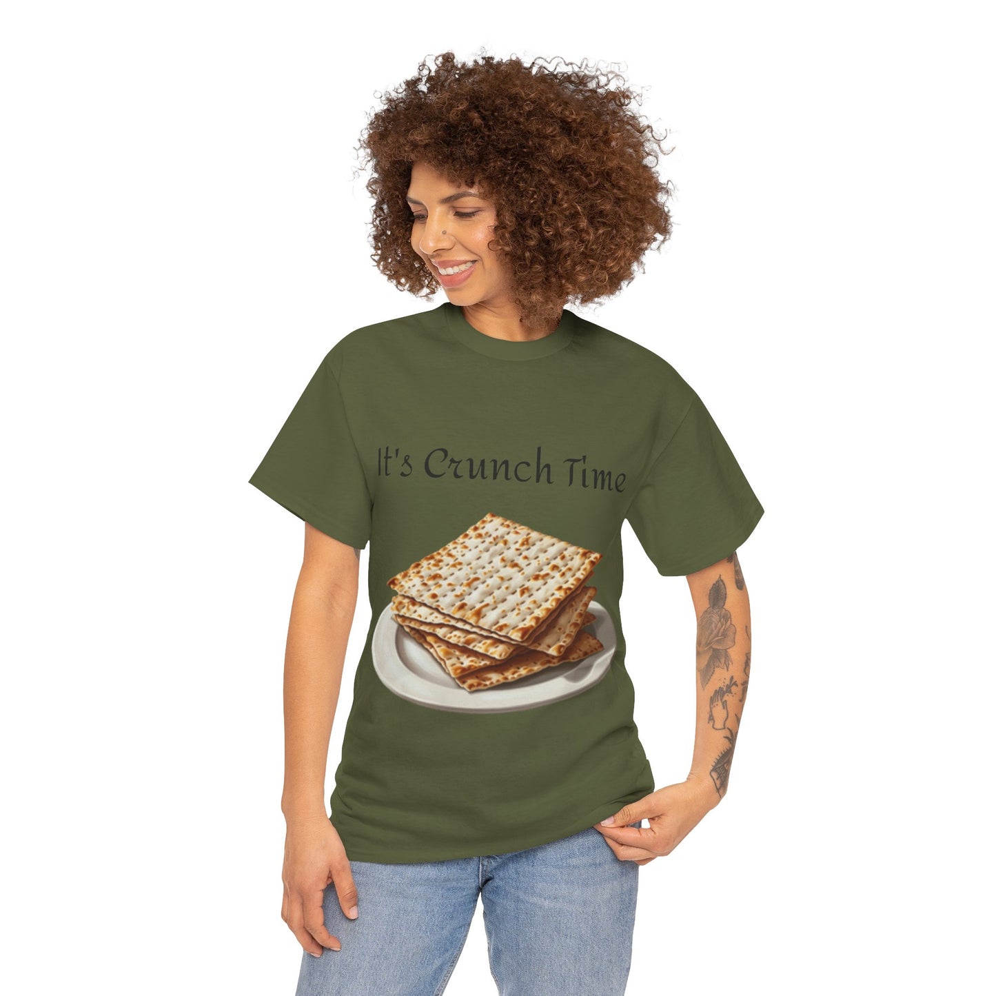 It's Crunch Time Matza Unisex Heavy Cotton Tee