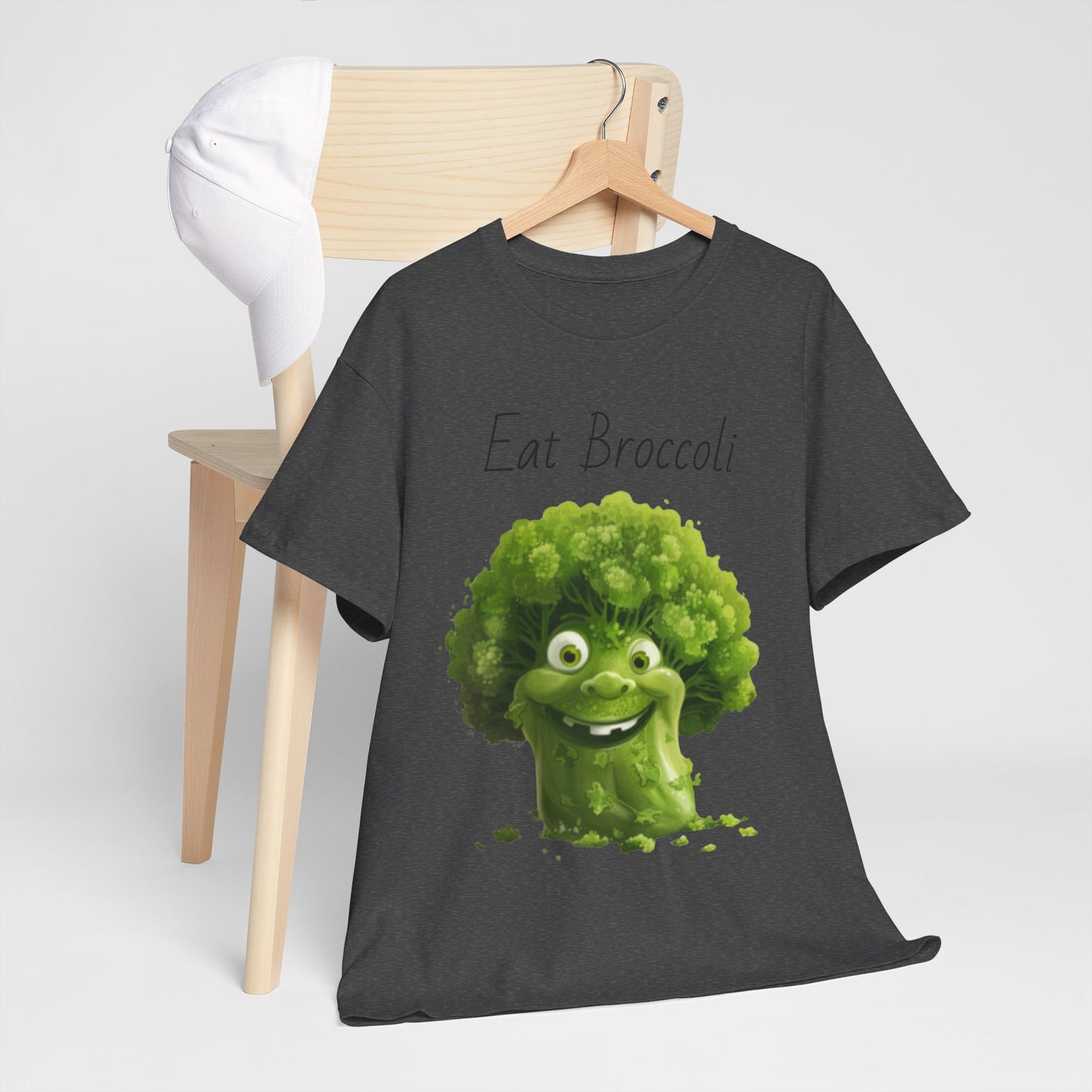 Eat Broccoli Unisex Heavy Cotton Tee