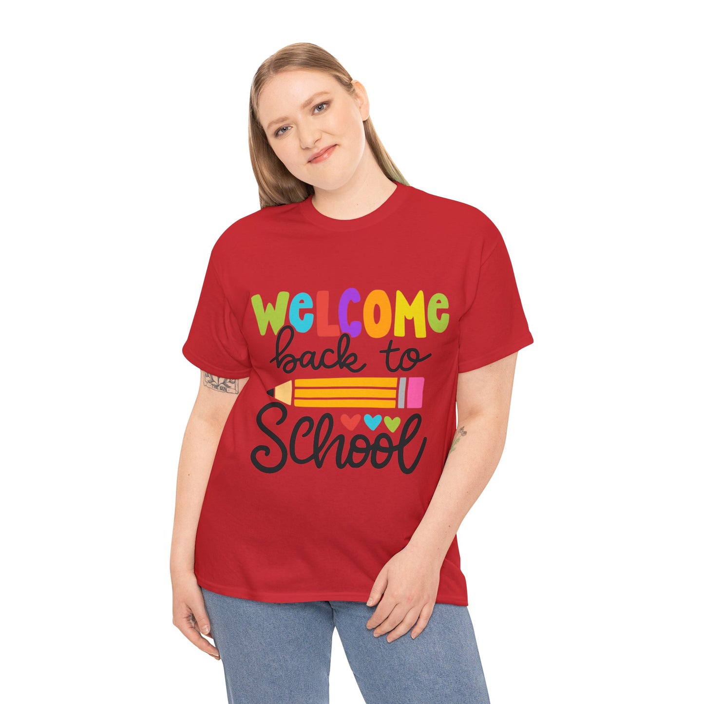 Welcome Back To School Unisex Heavy Cotton Tee