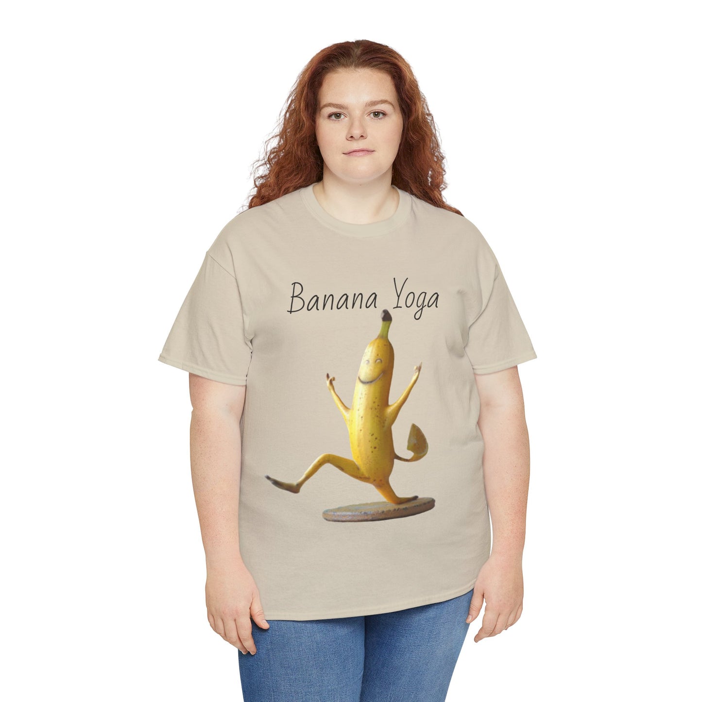 Banana Yoga2 Unisex Heavy Cotton Tee