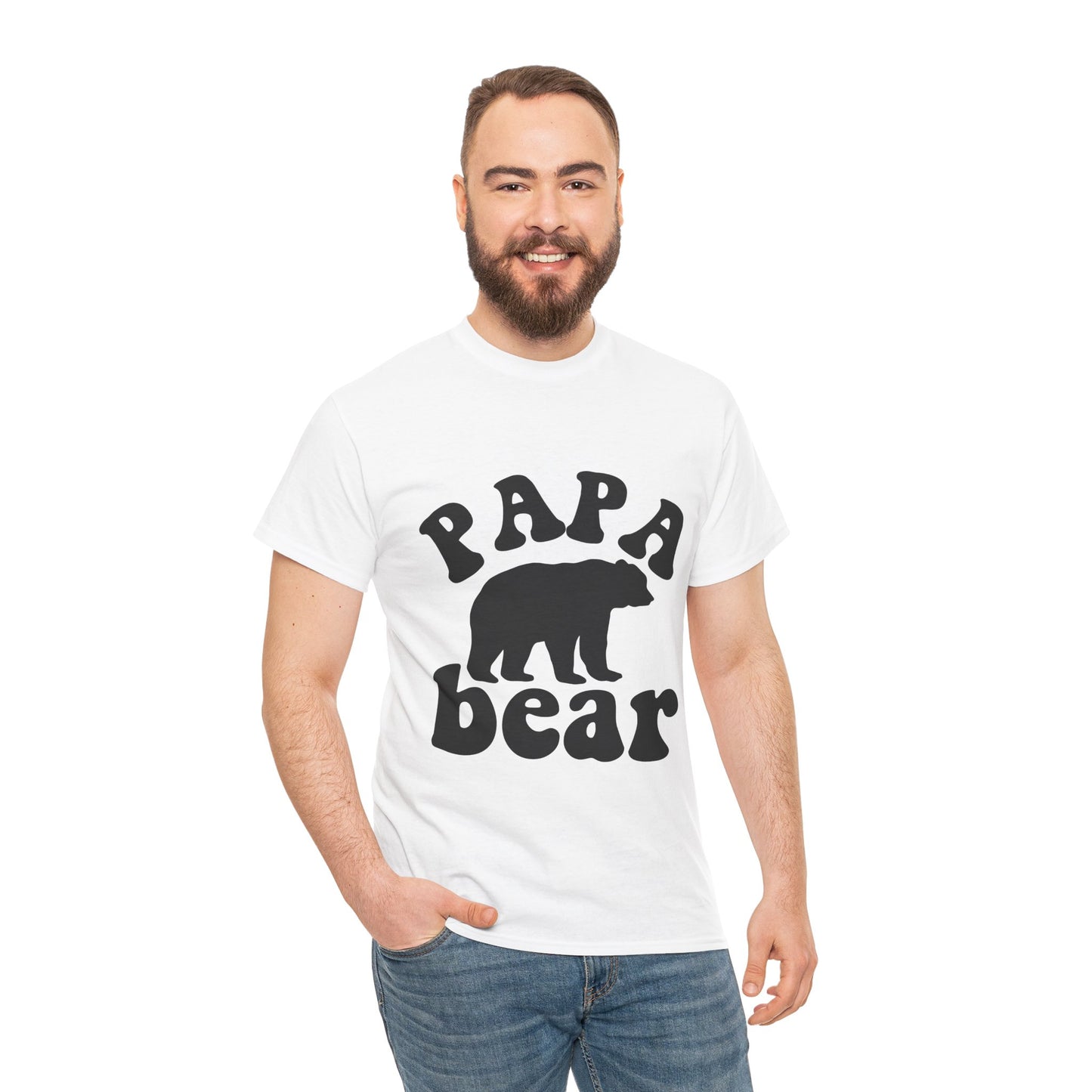 Papa Bear Unisex Heavy Cotton Tee