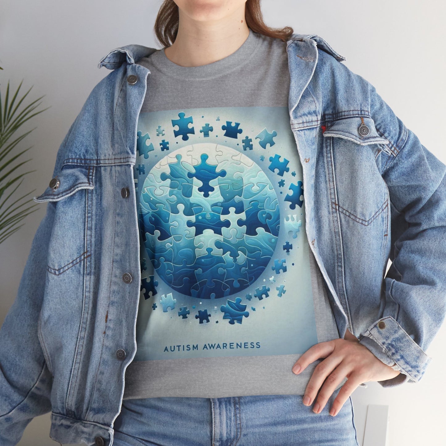 Autism Globe Unisex Heavy Cotton Tee