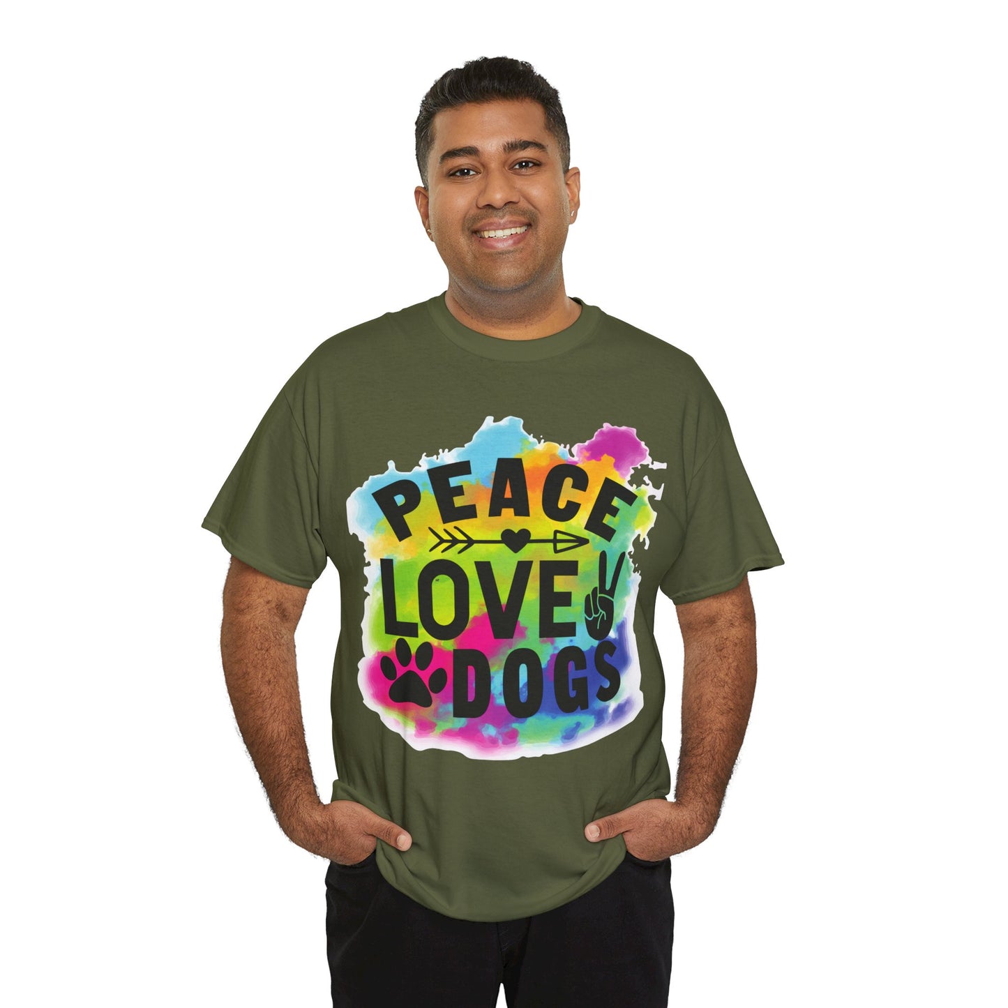 Peace Love Dogs Unisex Heavy Cotton Tee