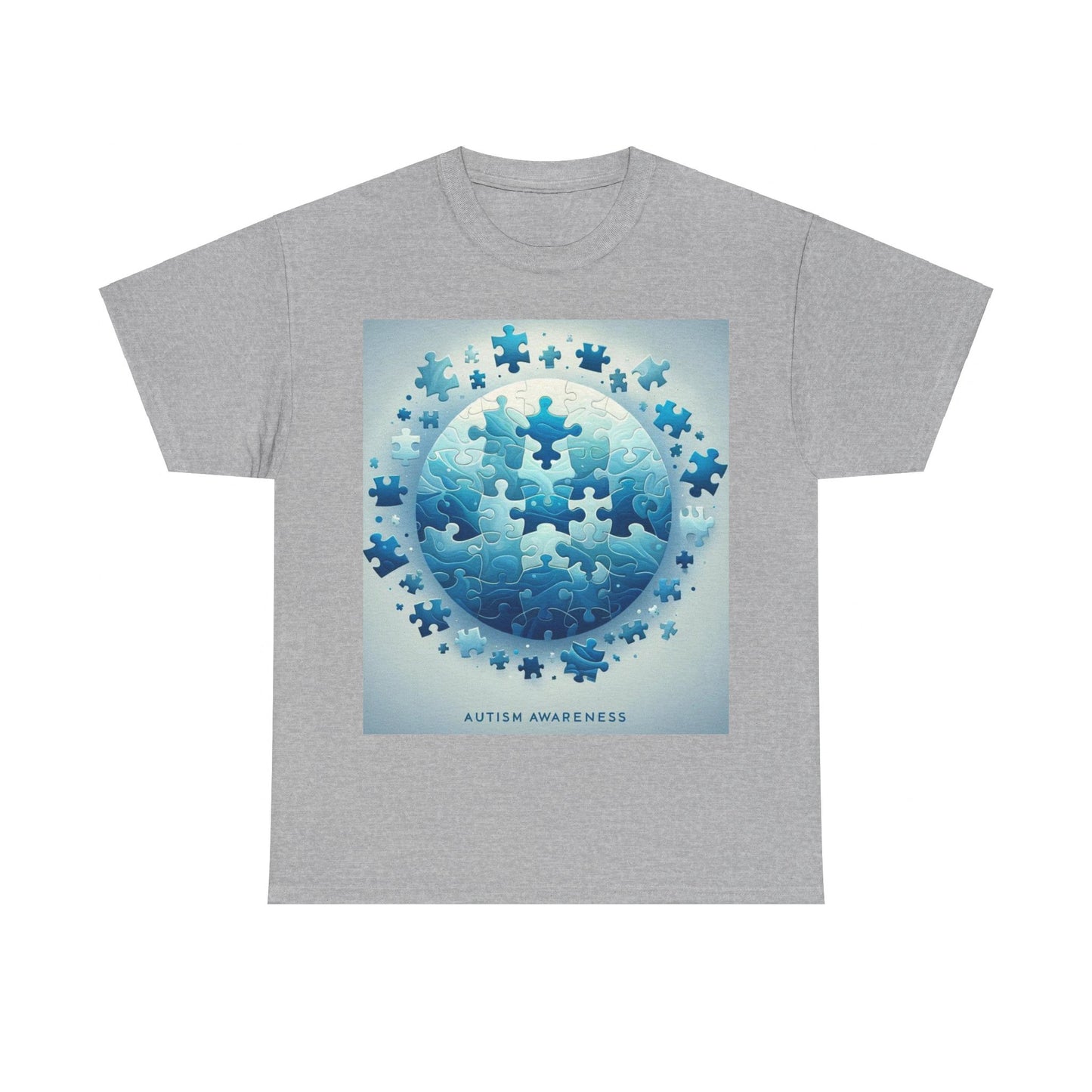 Autism Globe Unisex Heavy Cotton Tee