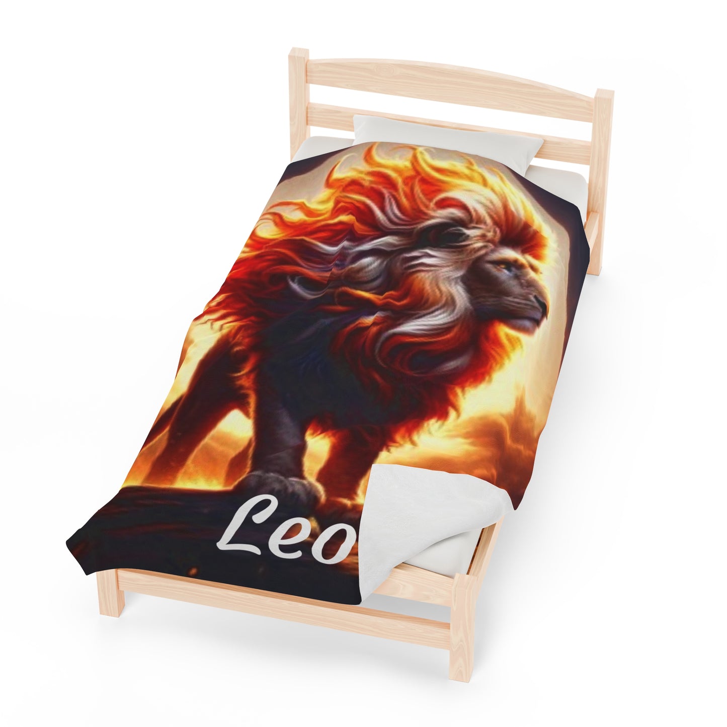 Leo Zodiac Sign Velveteen Plush Blanket