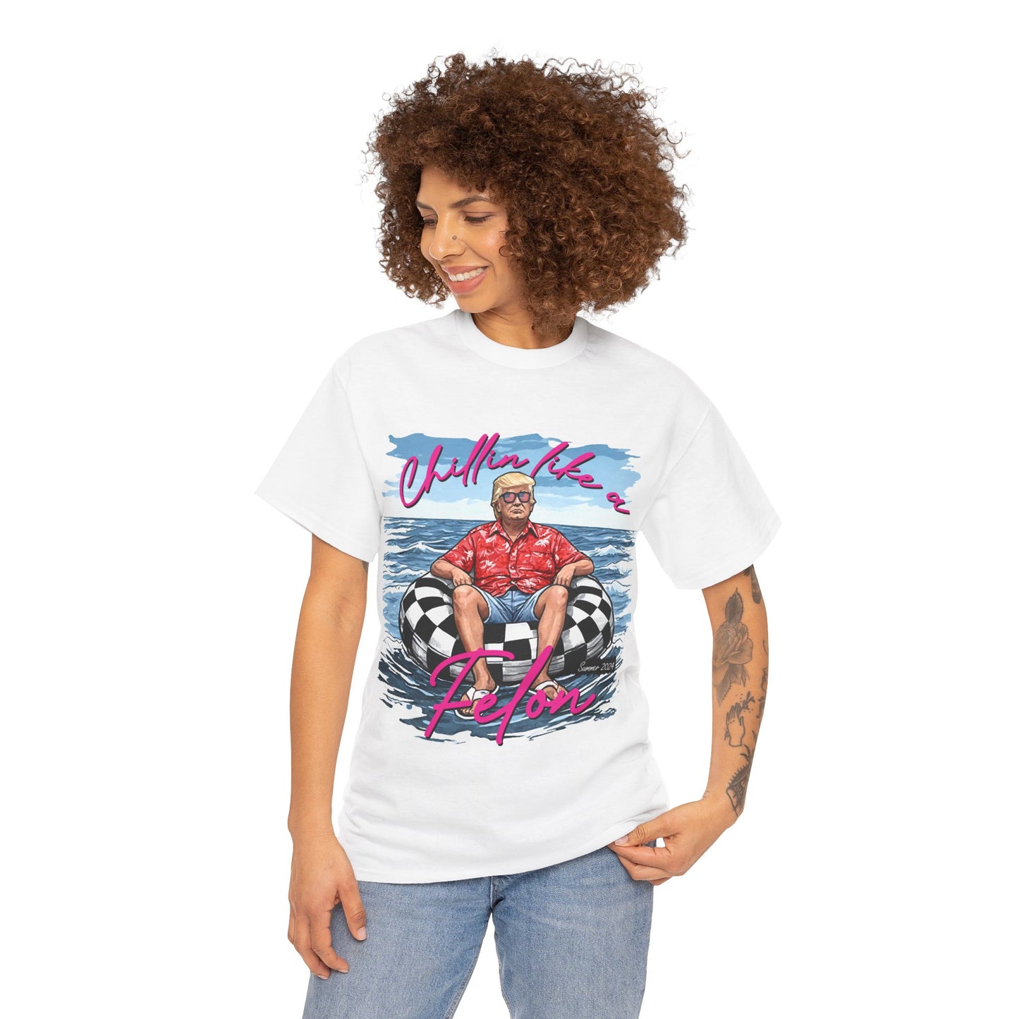 Trump Chillin' Unisex Heavy Cotton Tee