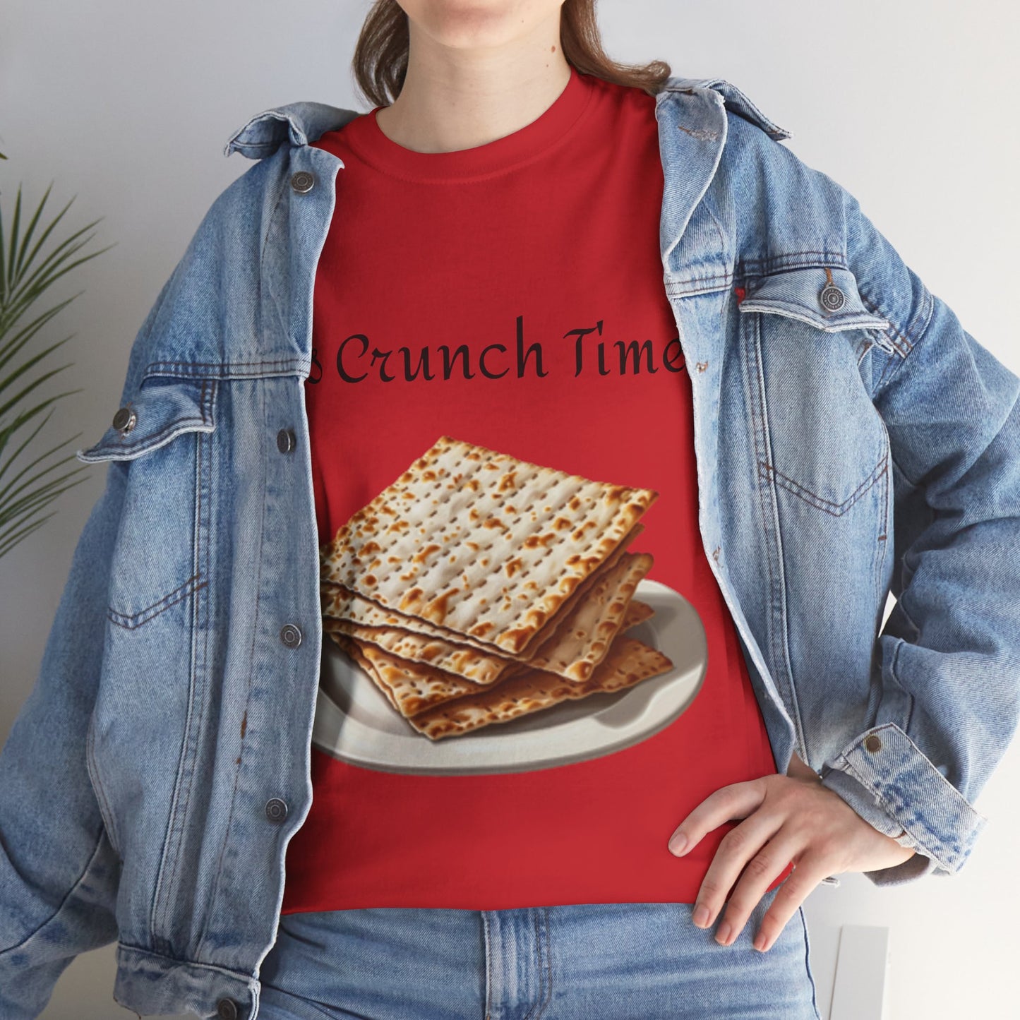 It's Crunch Time Matza Unisex Heavy Cotton Tee