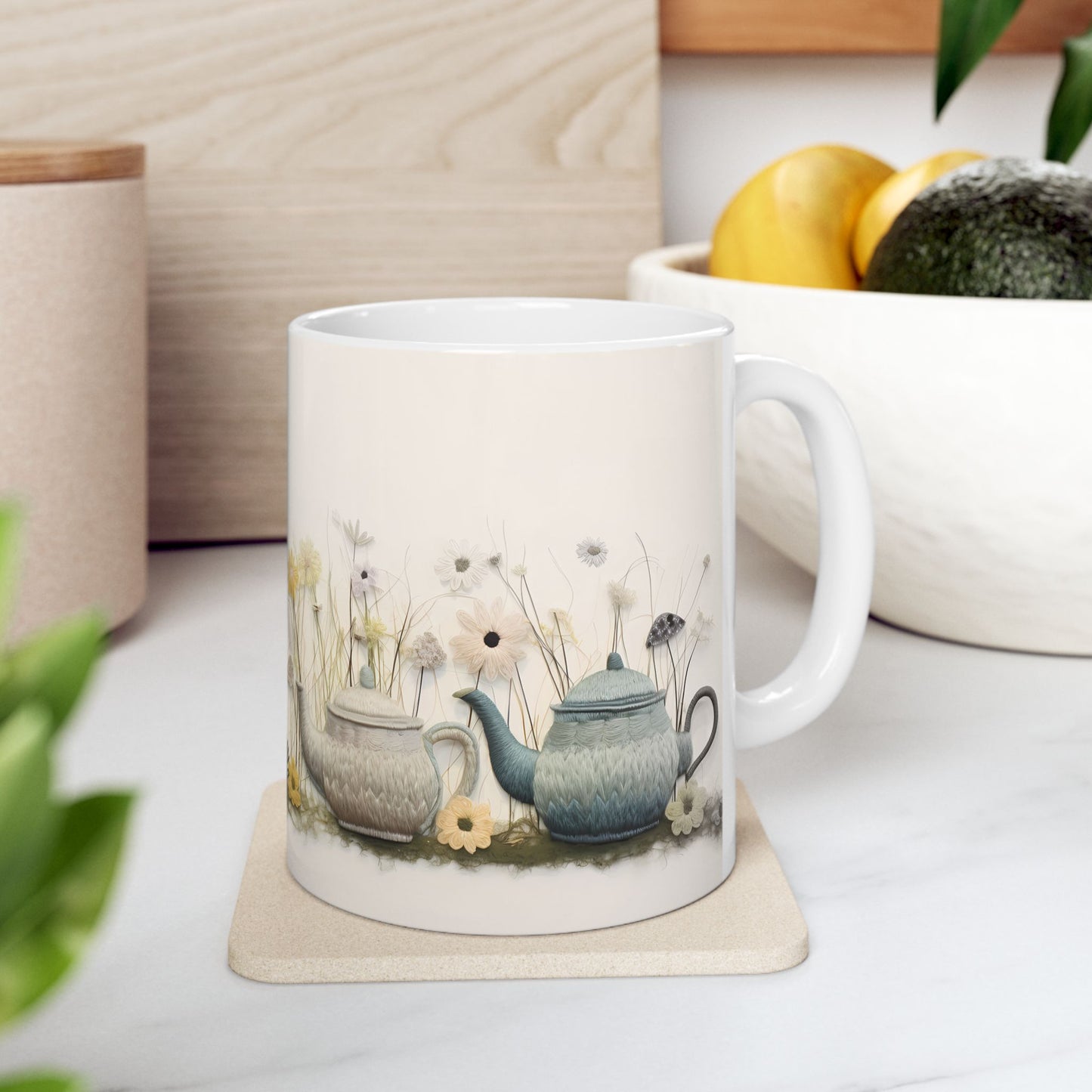 Tea Time Ceramic Mug, (11oz, 15oz)