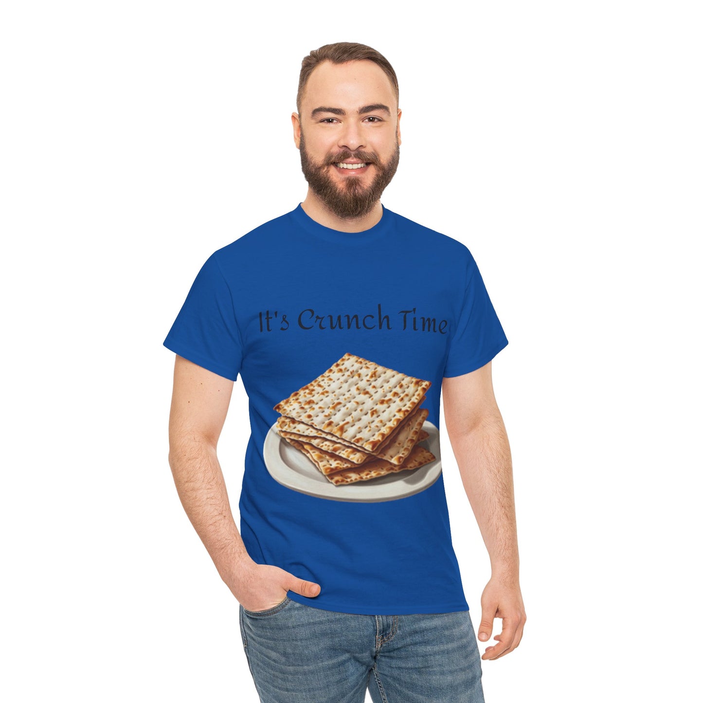 It's Crunch Time Matza Unisex Heavy Cotton Tee