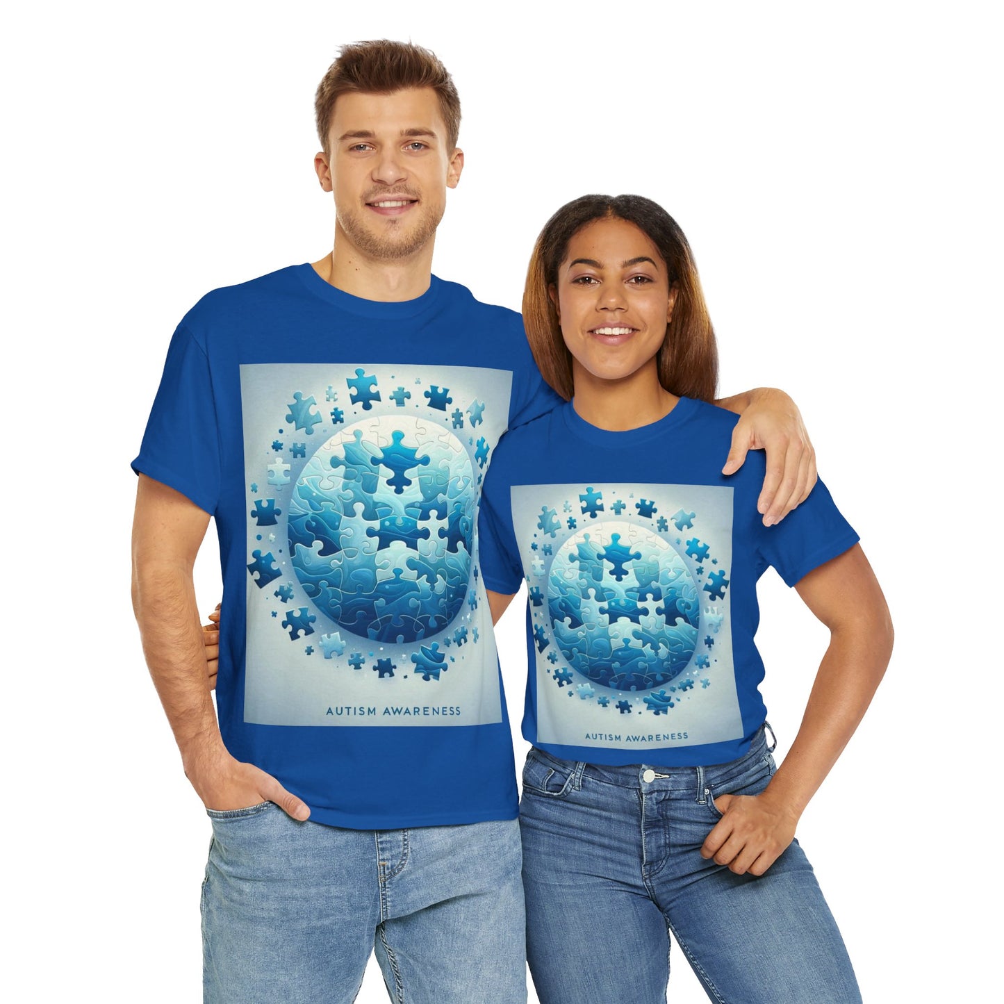 Autism Globe Unisex Heavy Cotton Tee